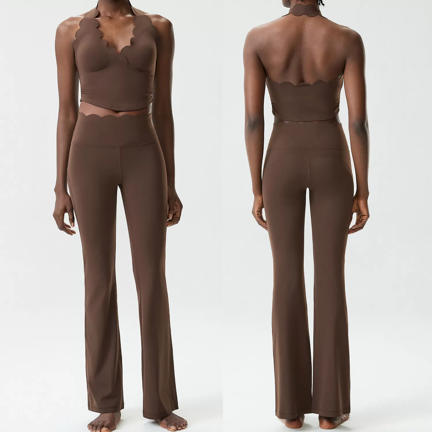 Conjunto de yoga para mujer, ropa deportiva para gimnasio, nuevo estilo, FGBYB611+LP641