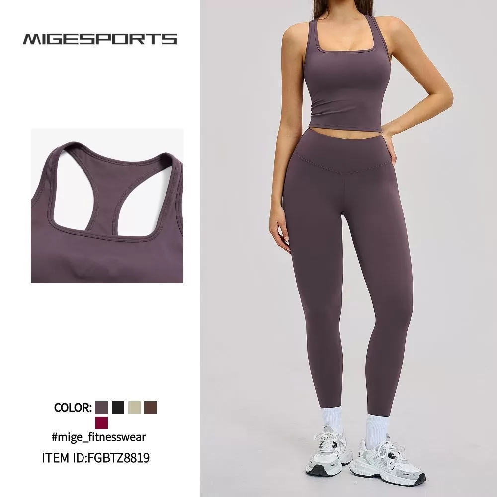 Nuevo diseño de conjunto de yoga para mujer. Conjunto de yoga para mujer. Recién llegado. Conjunto de yoga para mujer FGBTZ8819.