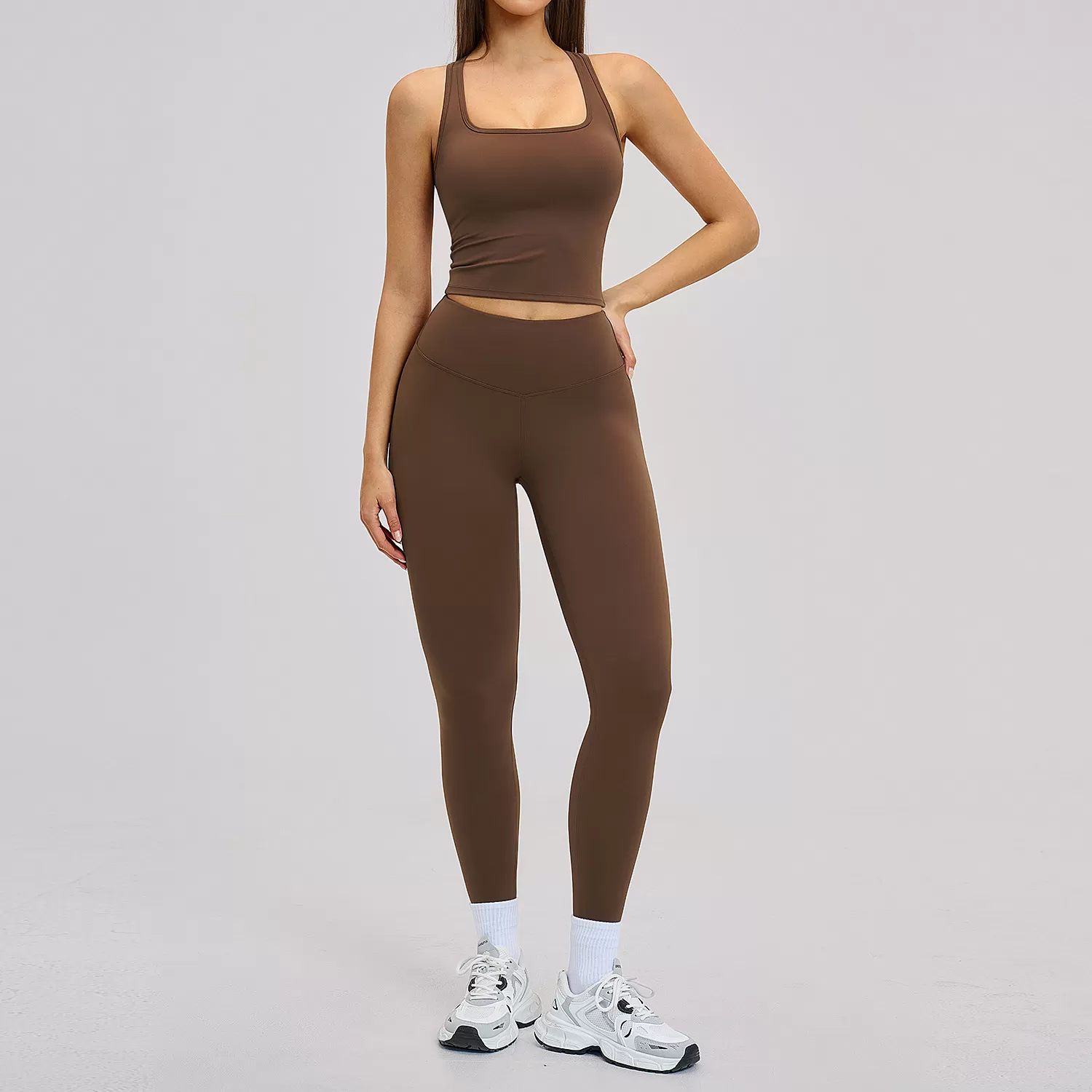 Nuevo diseño de conjunto de yoga para mujer. Conjunto de yoga para mujer. Recién llegado. Conjunto de yoga para mujer FGBTZ8819.