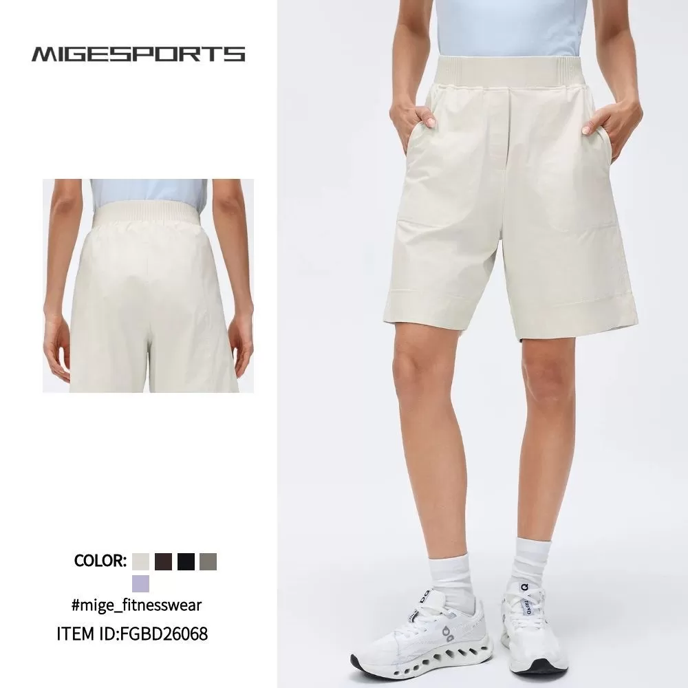 Pantalones cortos deportivos transpirables para mujer, de cinco puntos, de yoga, de secado rápido, para correr al aire libre, fitness, FGBD26068