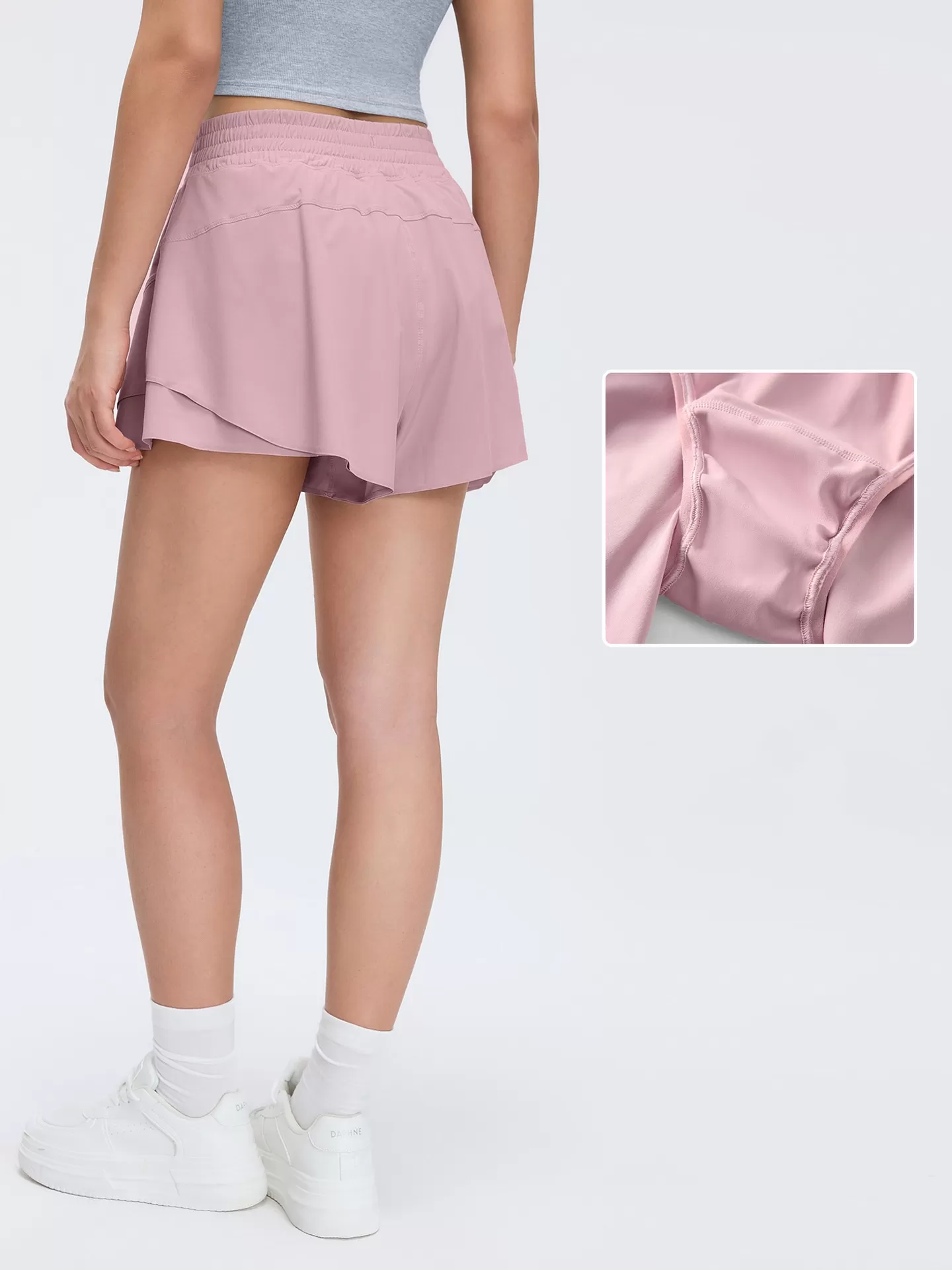 Pantalones cortos de yoga para mujer, de secado rápido, de poliéster, con cintura elástica, para correr y hacer ejercicio, FGBD26011