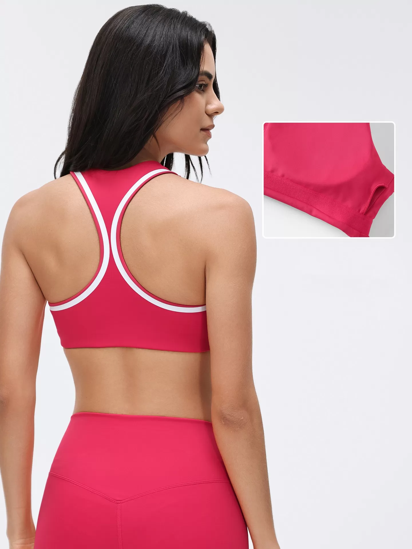 Sujetadores deportivos para mujer: ligeros, transpirables, con espalda descubierta, absorben los impactos y se secan rápidamente. Camisetas de yoga FGBD26038