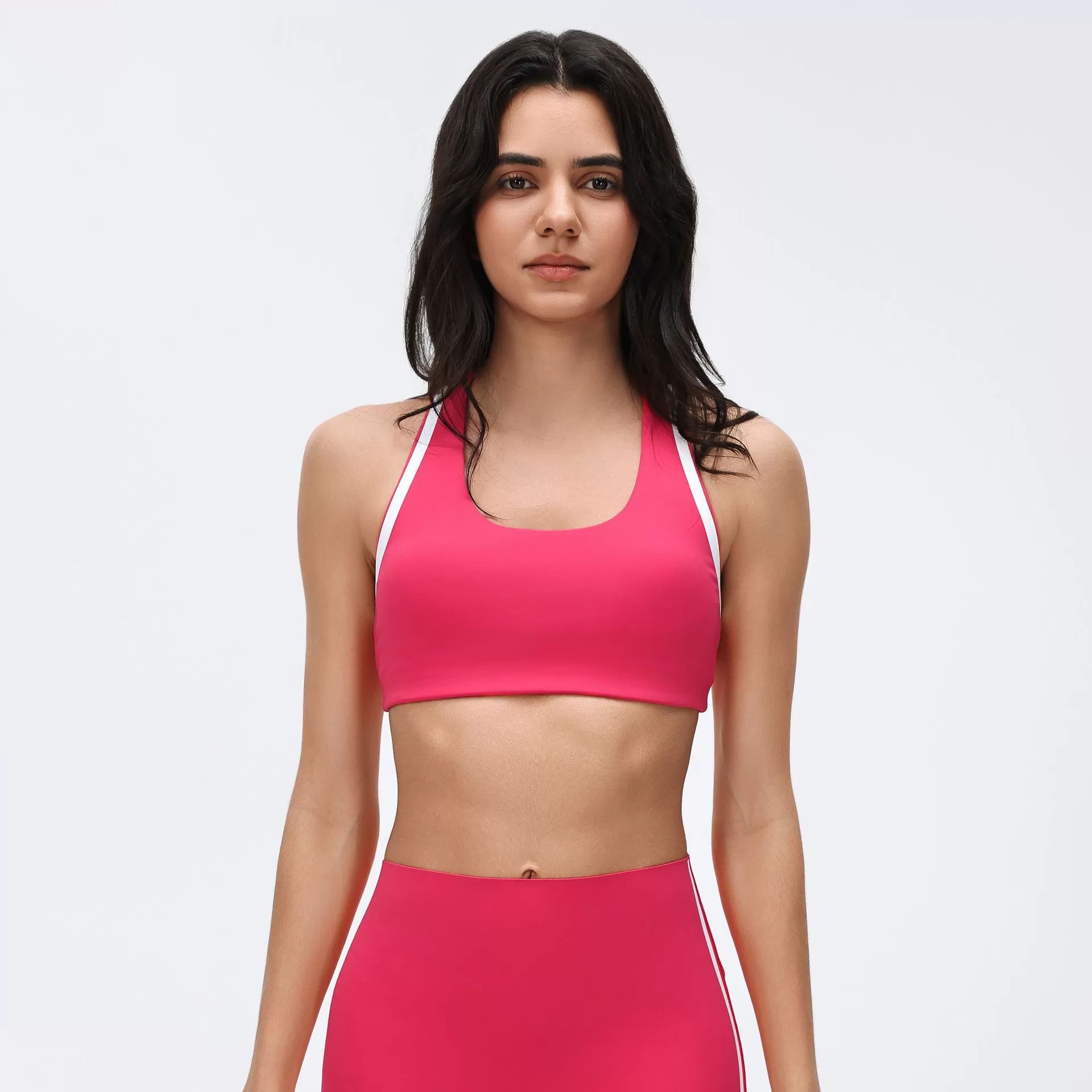 Sujetadores deportivos para mujer: ligeros, transpirables, con espalda descubierta, absorben los impactos y se secan rápidamente. Camisetas de yoga FGBD26038