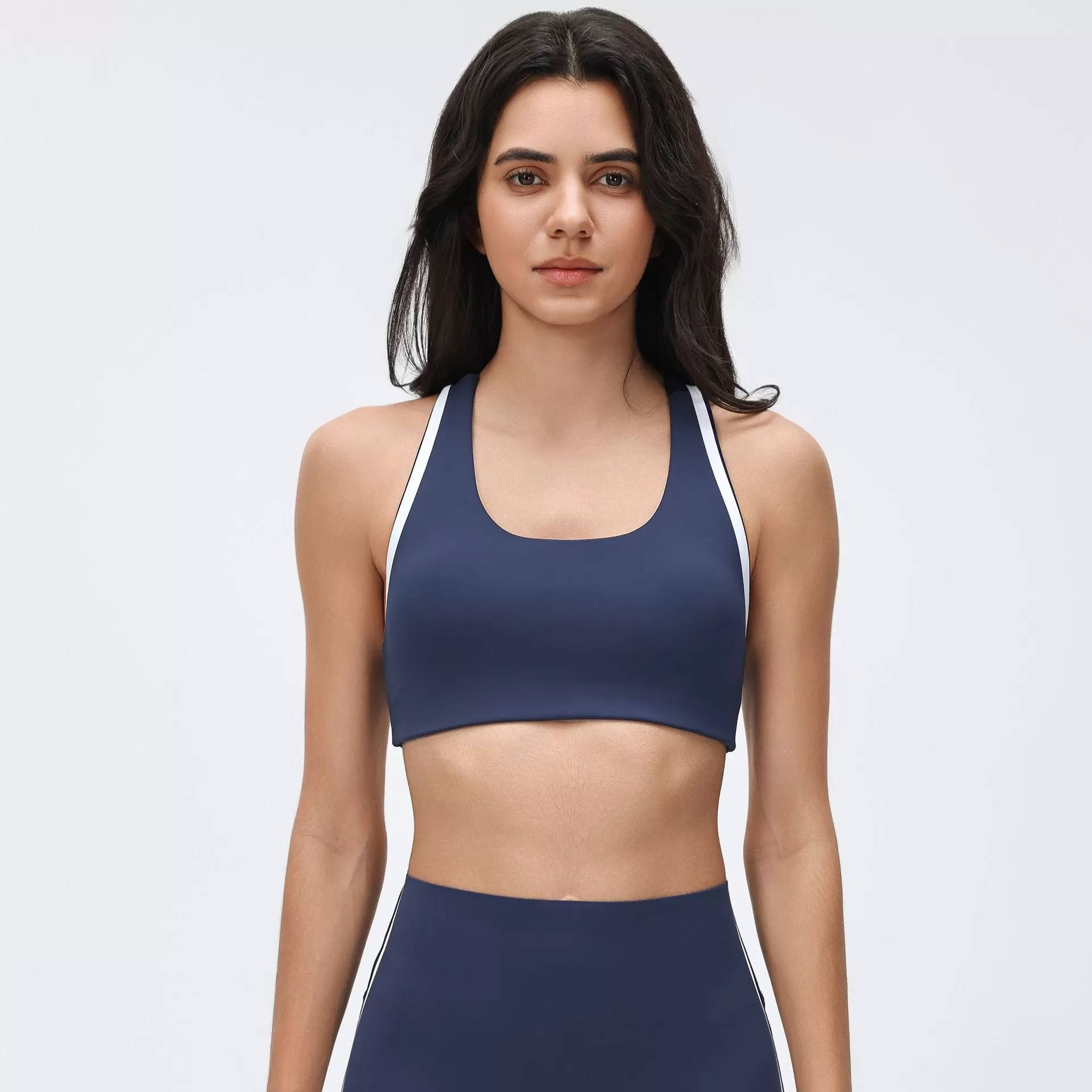 Sujetadores deportivos para mujer: ligeros, transpirables, con espalda descubierta, absorben los impactos y se secan rápidamente. Camisetas de yoga FGBD26038