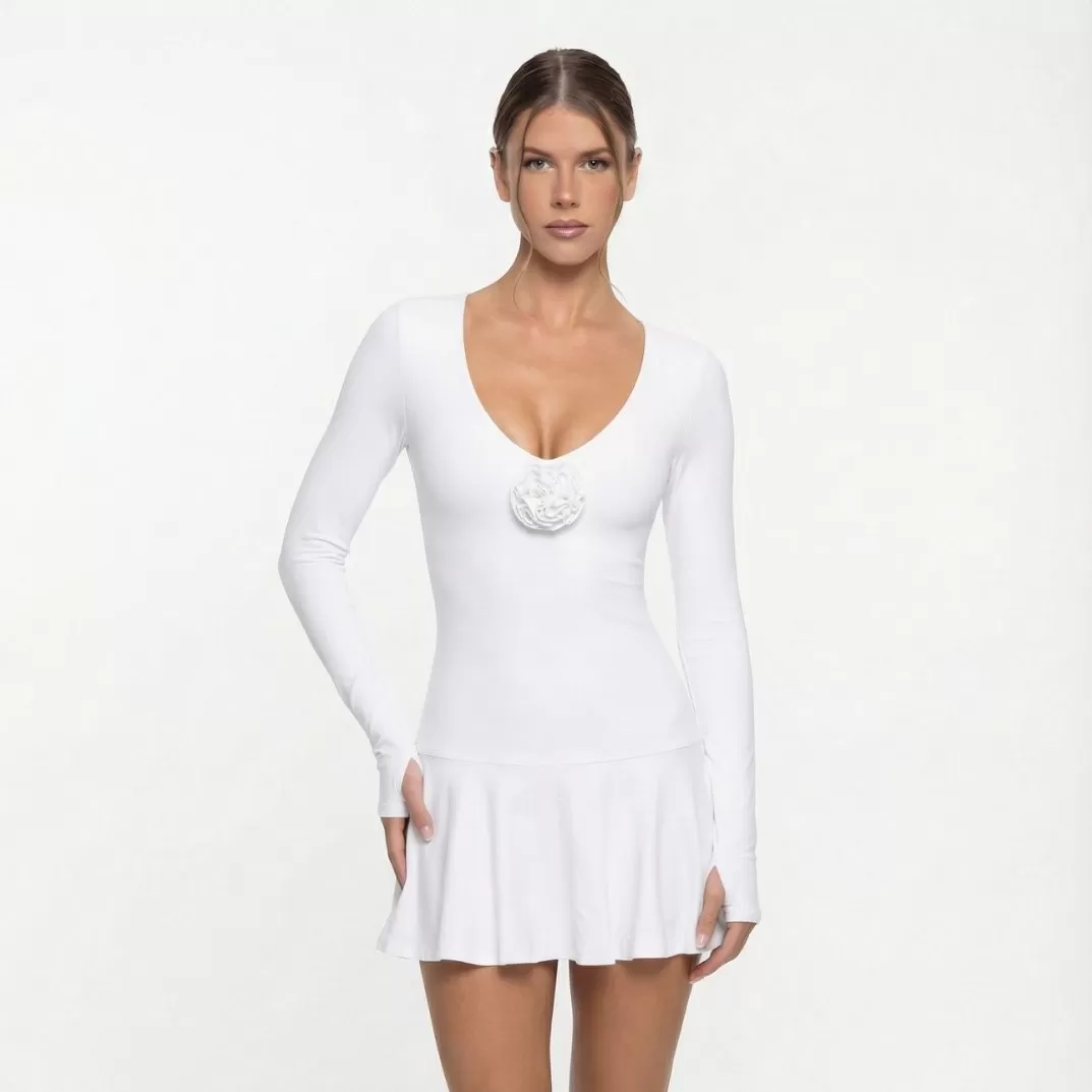 Vestido deportivo para mujer, para golf, running, transpirable, ajustado, para exteriores, bádminton, informal, tenis, falda FGB7705