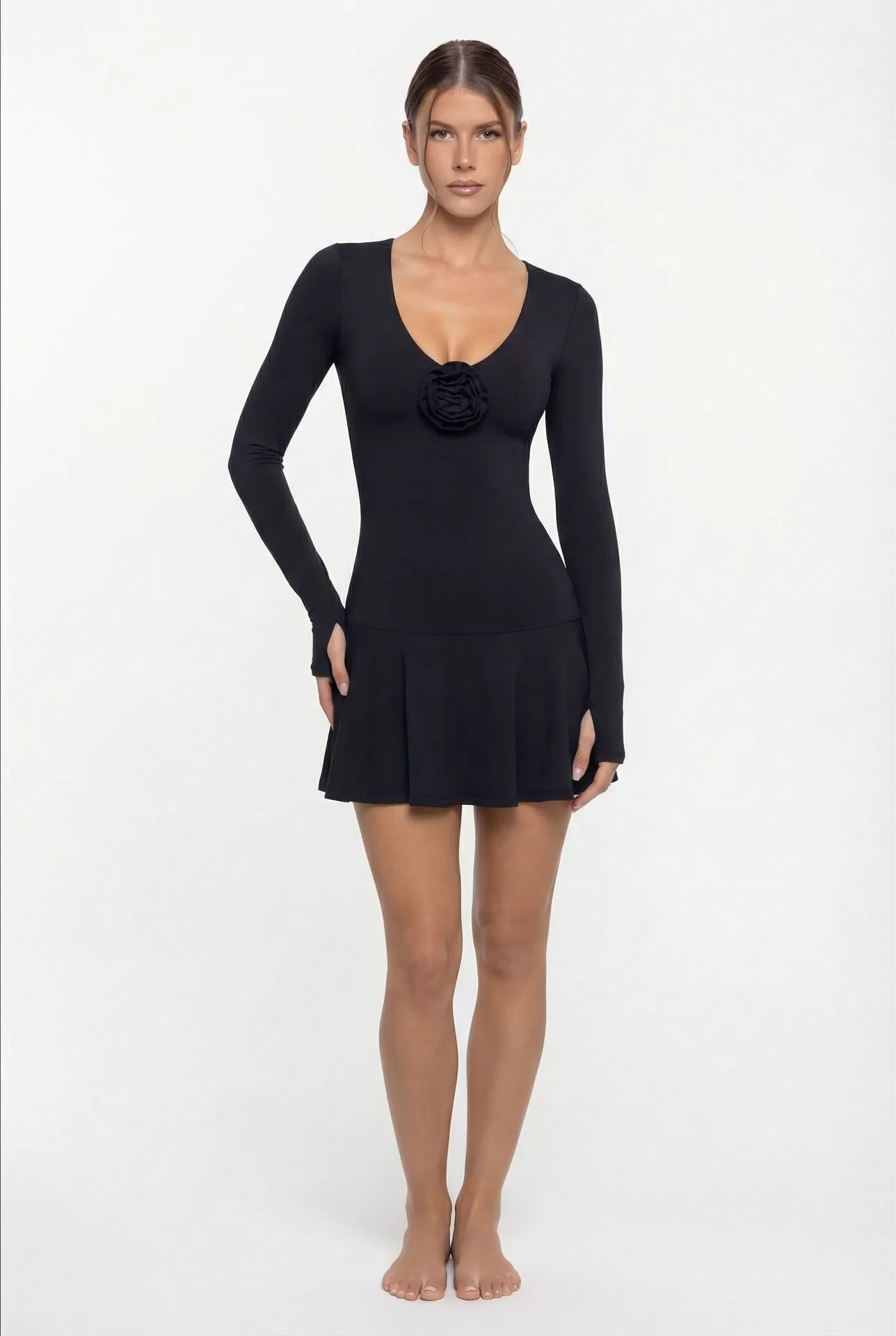 Vestido deportivo para mujer, para golf, running, transpirable, ajustado, para exteriores, bádminton, informal, tenis, falda FGB7705