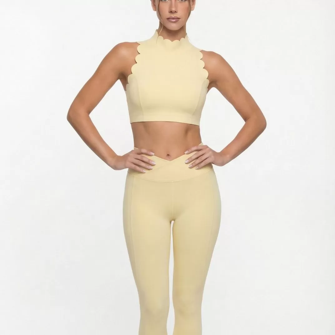 Conjunto deportivo de leggings y camisetas sin mangas para yoga, entrenamiento, gimnasio, fitness, para mujer, FGB8814