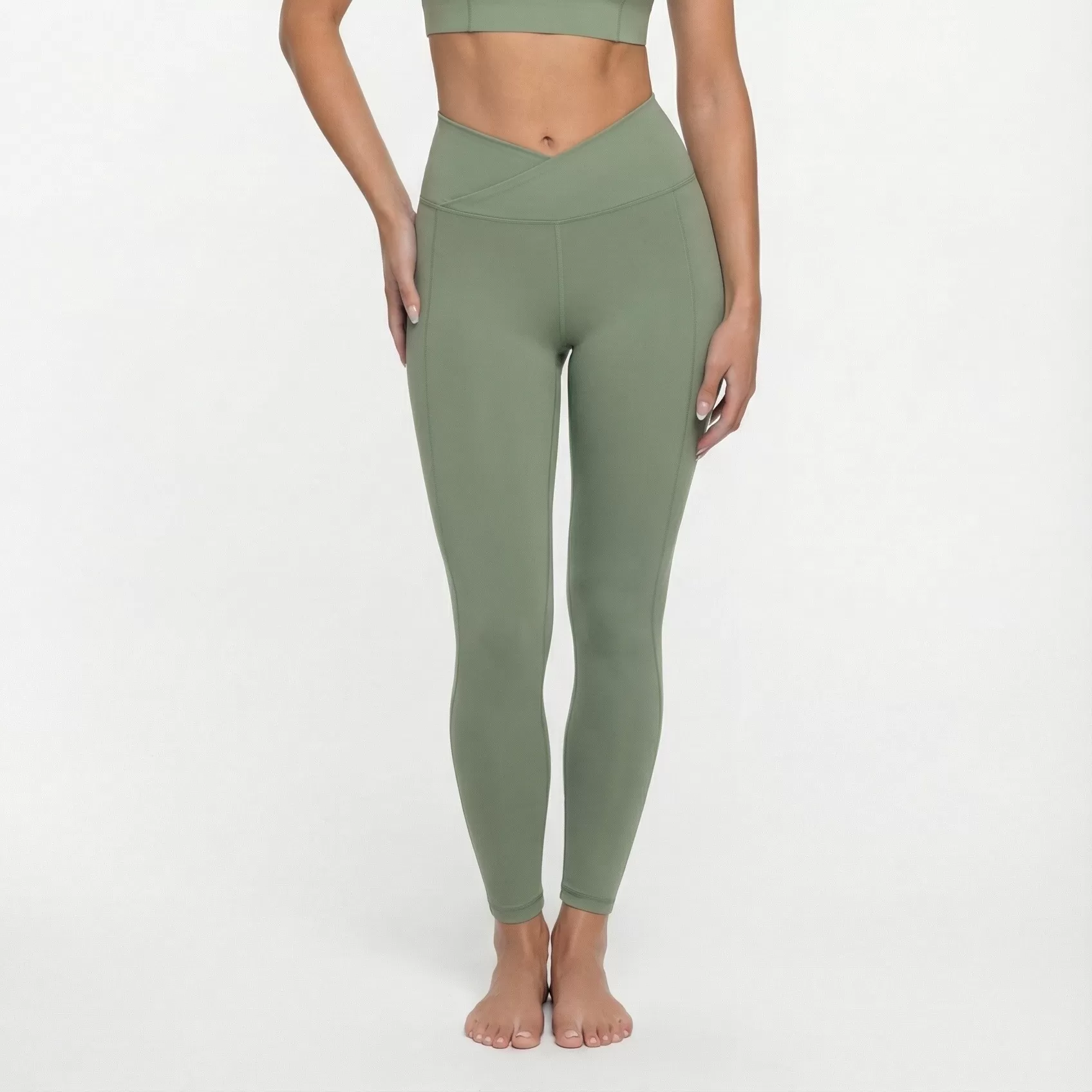 Conjunto deportivo de leggings y camisetas sin mangas para yoga, entrenamiento, gimnasio, fitness, para mujer, FGB8814