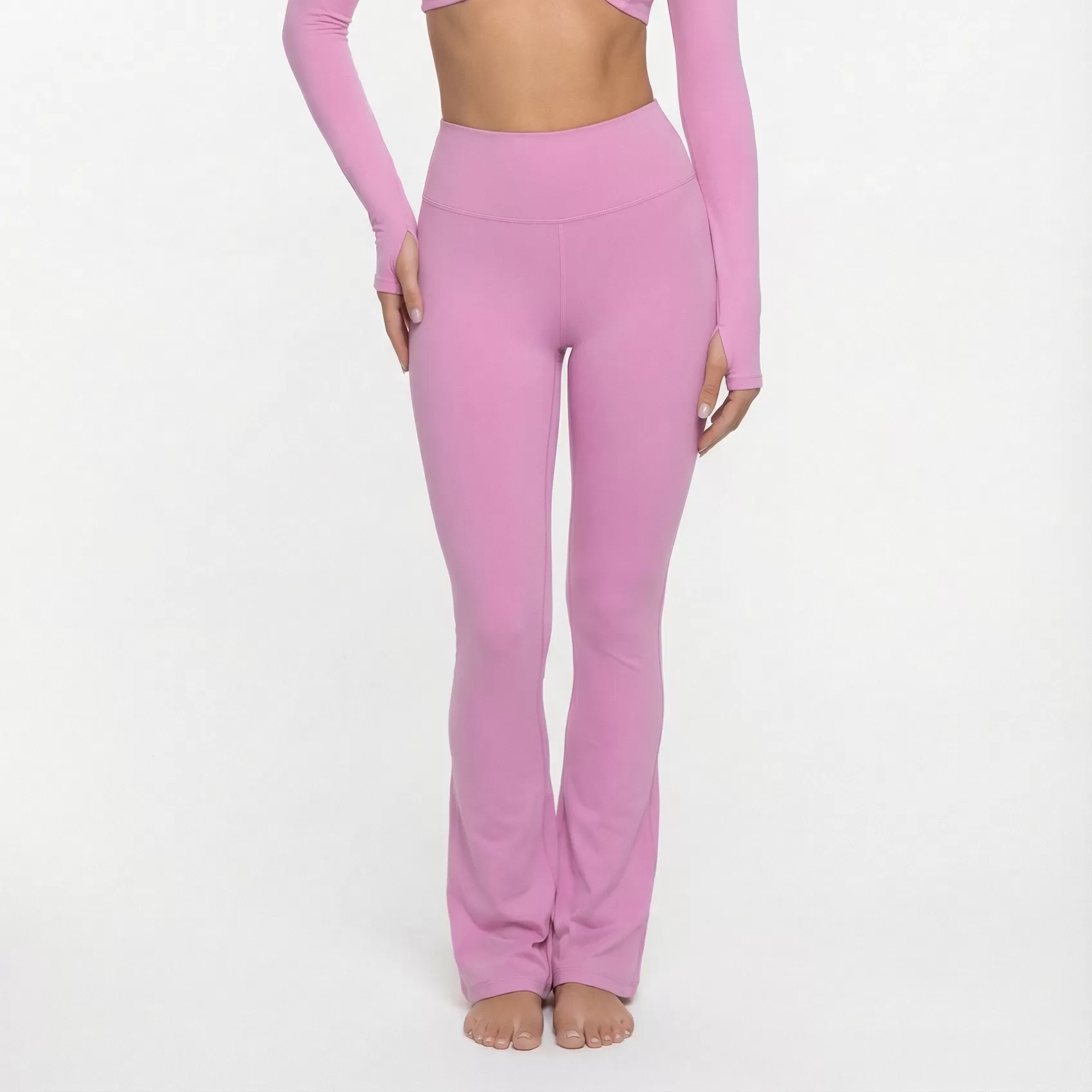 Conjunto de dos piezas de ropa deportiva de yoga, camisetas de manga larga y pantalones, chándales de gimnasio, pantalones de entrenamiento, sujetadores de yoga, ropa interior para mujer FGB8836