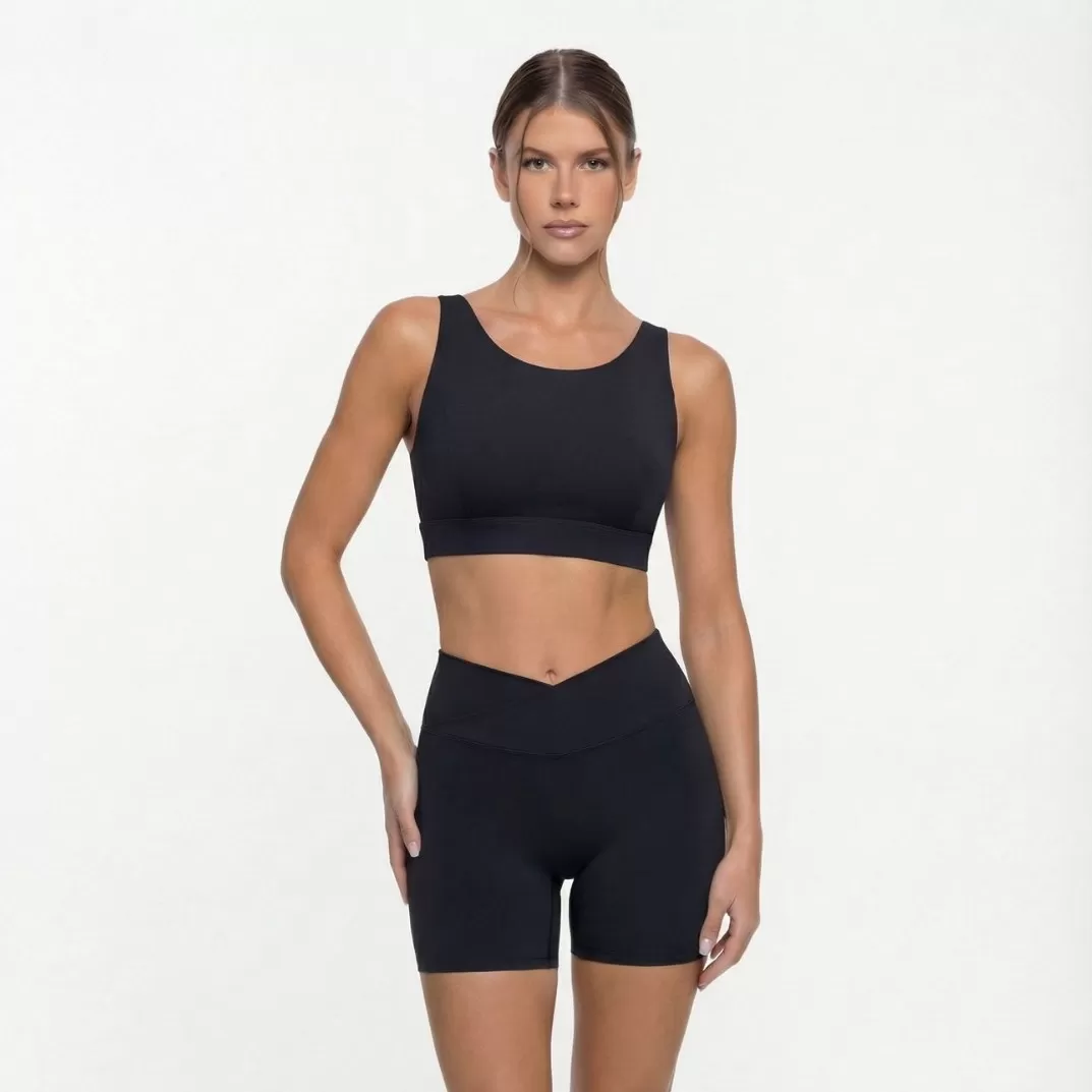 Conjuntos de yoga para mujer, conjunto de 2 piezas de yoga corto, pantalones cortos y camisetas de entrenamiento para mujer FGB25102