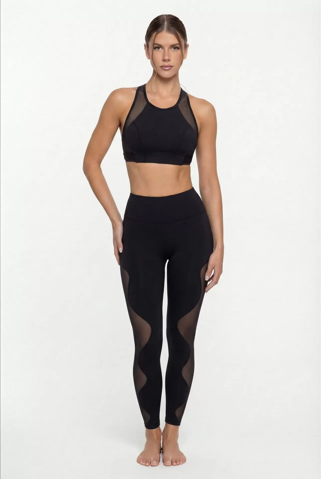 Sujetador negro + leggings