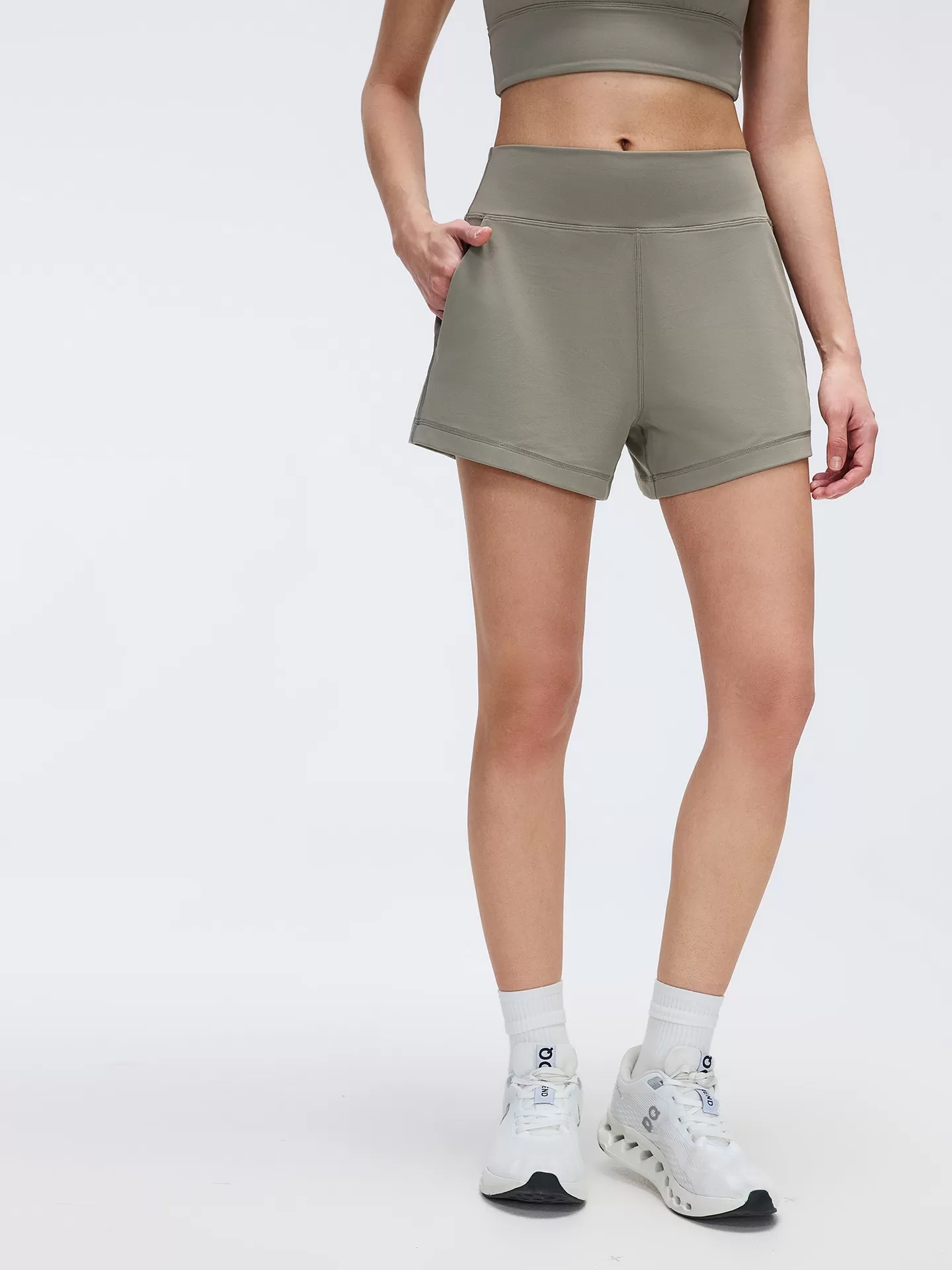 Pantalones cortos de yoga para mujer, ligeros, deportivos, para correr al aire libre, de nailon y licra, FGBD26076