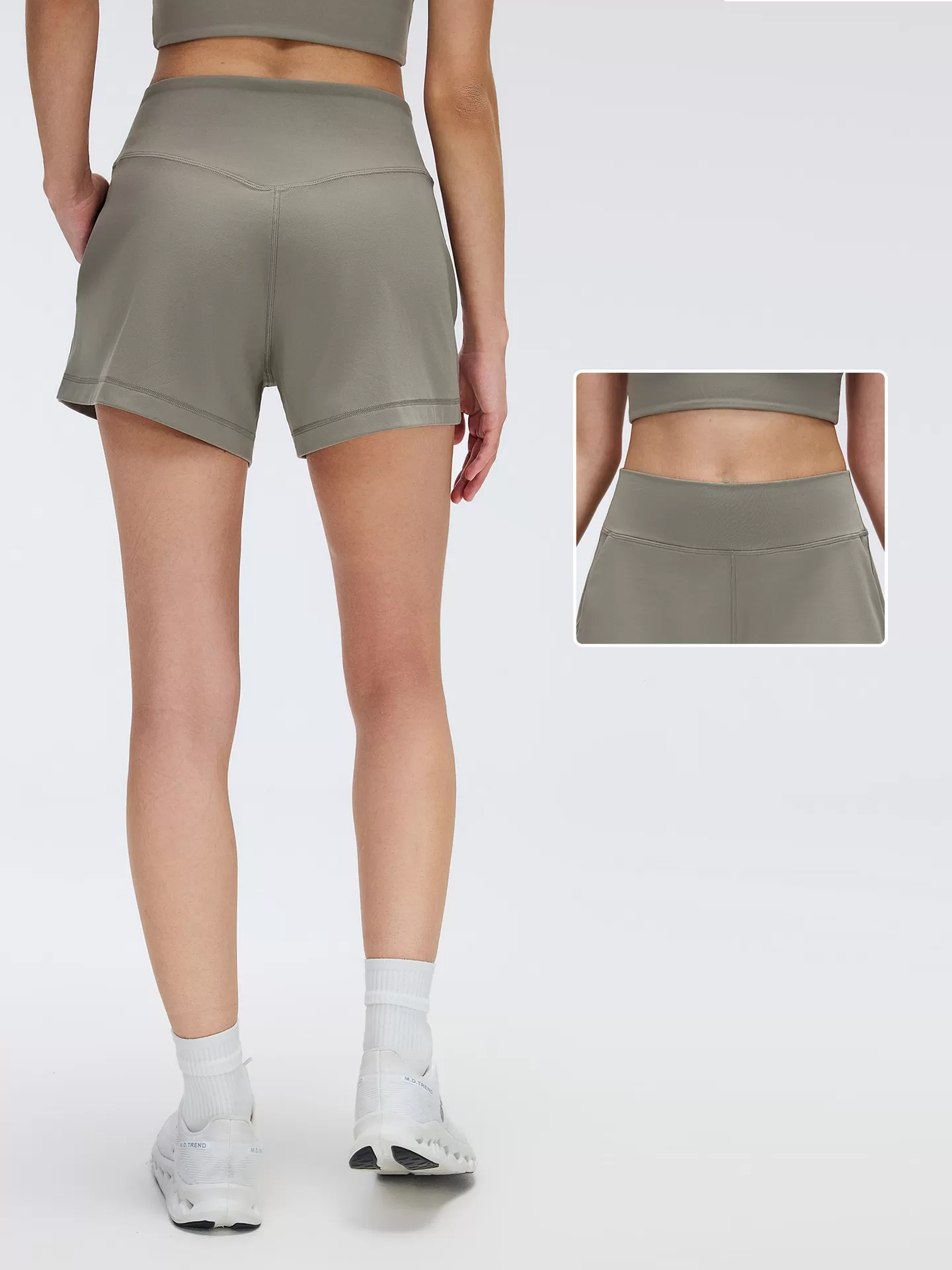 Pantalones cortos de yoga para mujer, ligeros, deportivos, para correr al aire libre, de nailon y licra, FGBD26076