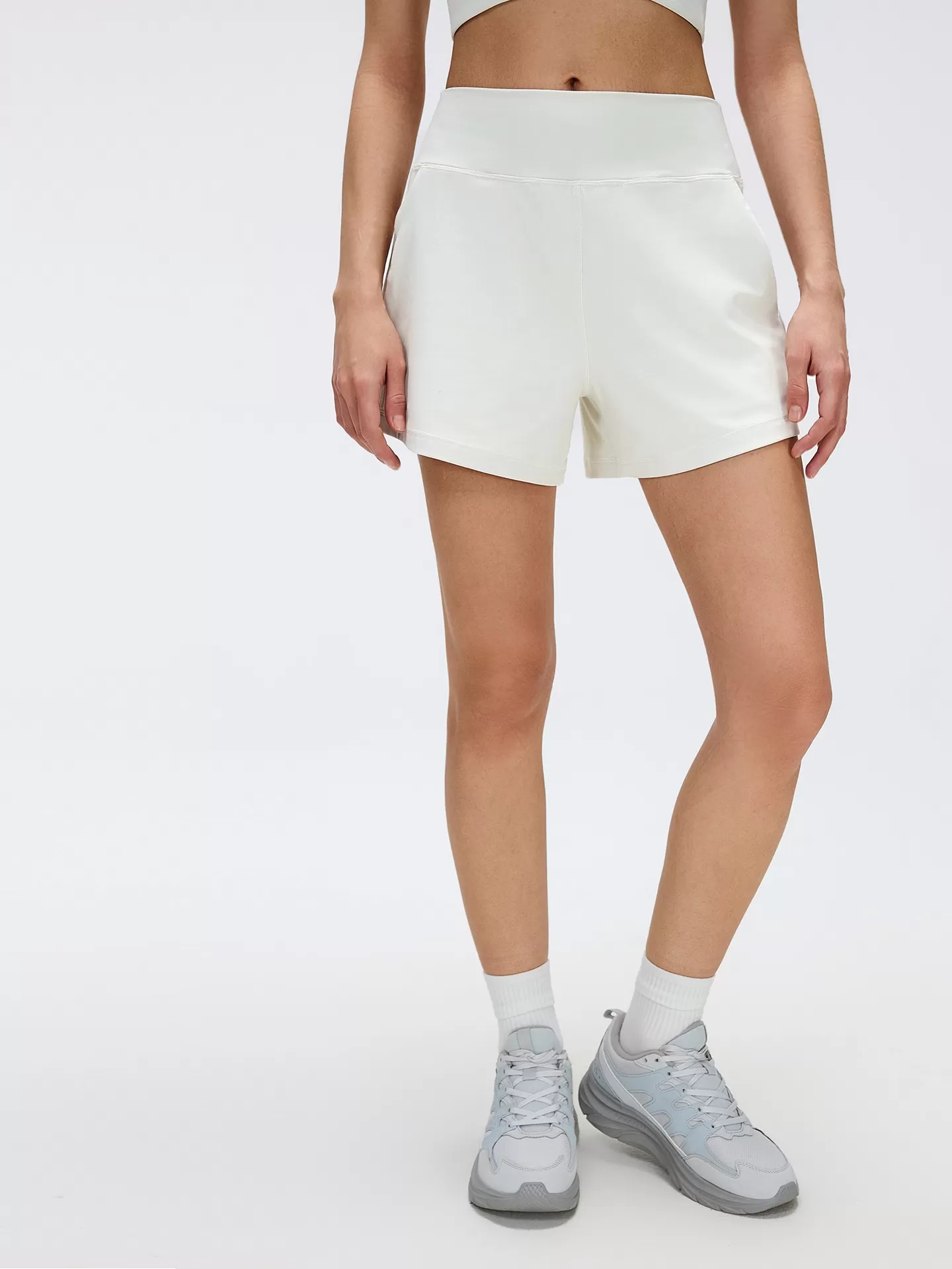 Pantalones cortos de yoga para mujer, ligeros, deportivos, para correr al aire libre, de nailon y licra, FGBD26076