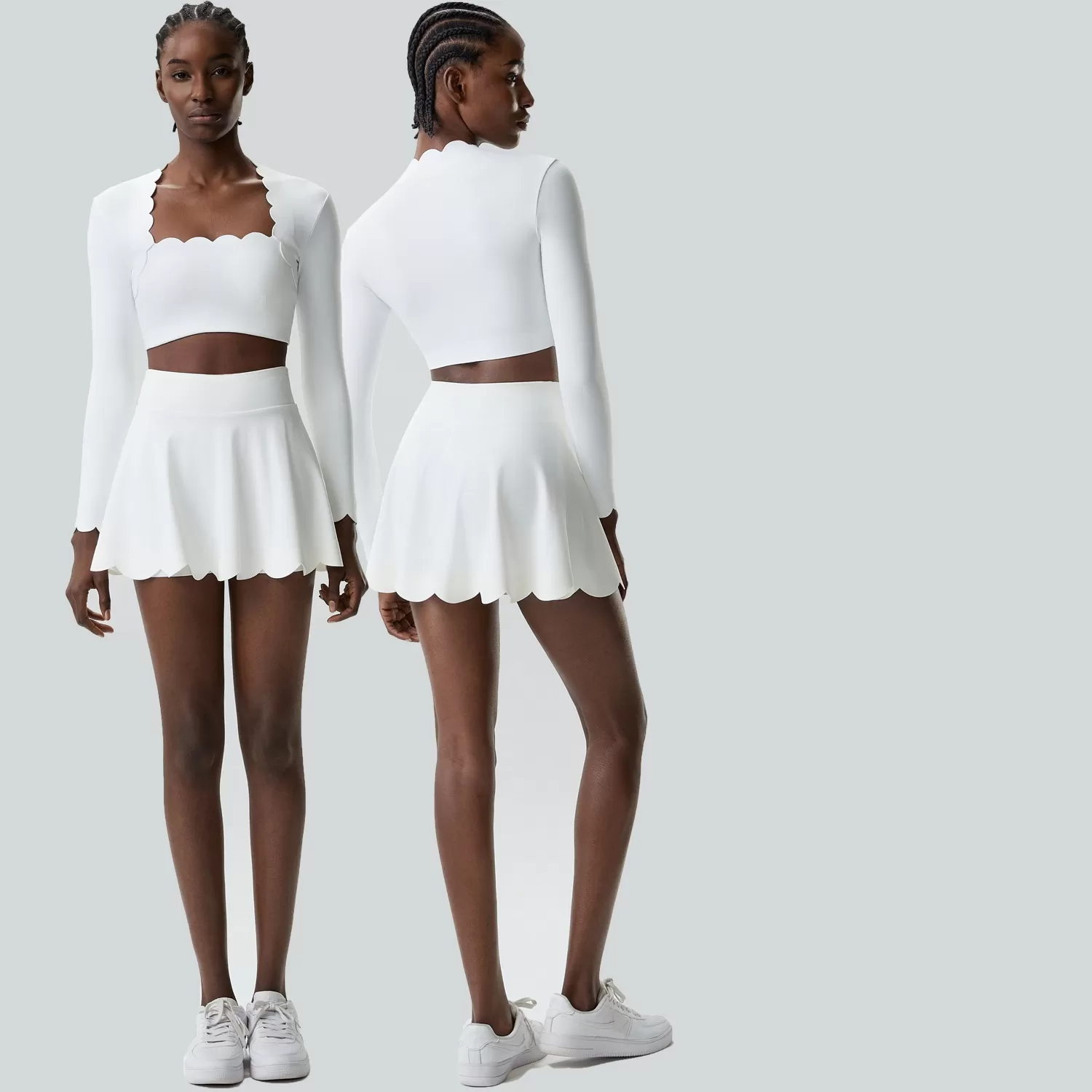 Conjuntos de yoga para entrenamiento, gimnasio, fitness, sujetador deportivo, faldas, FGBYB609/YB602+SP466