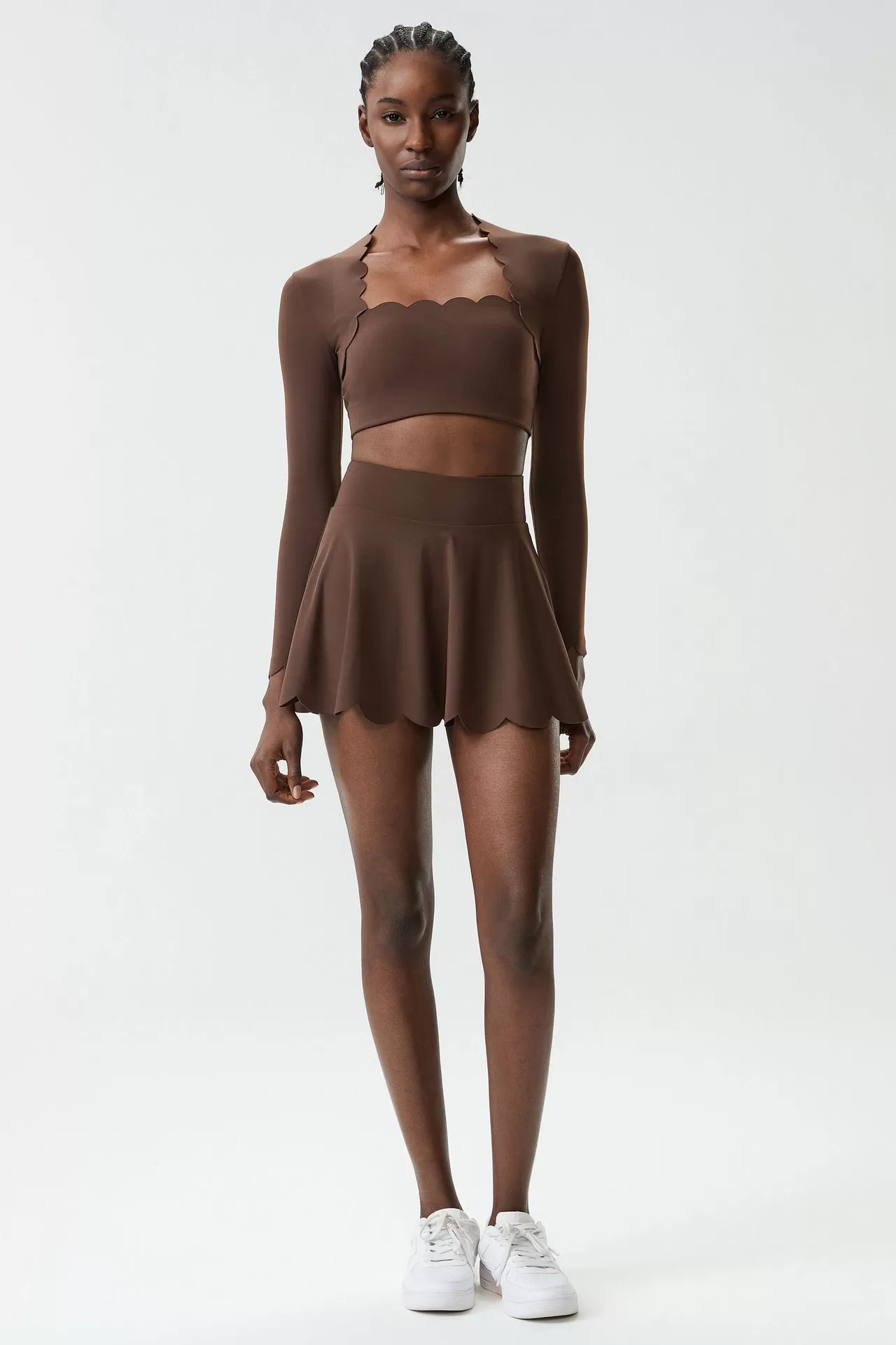 Mangas largas color café-1+faldas