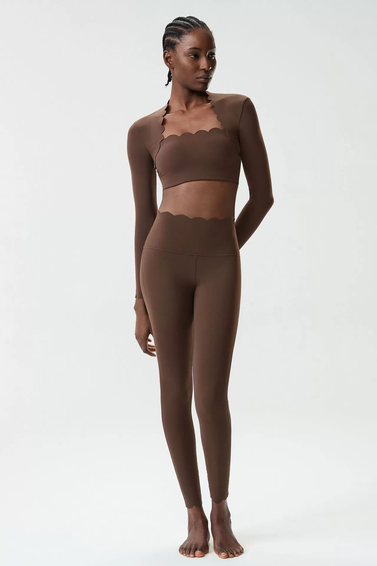 Manga larga café - 1 + leggings