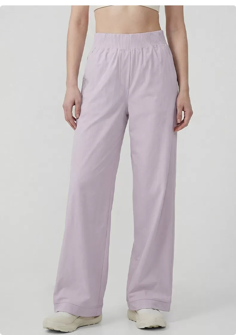 Pantalones de yoga de cintura alta para mujer, de pierna ancha, para actividades al aire libre, pilates y gimnasio, FGBDWL116130