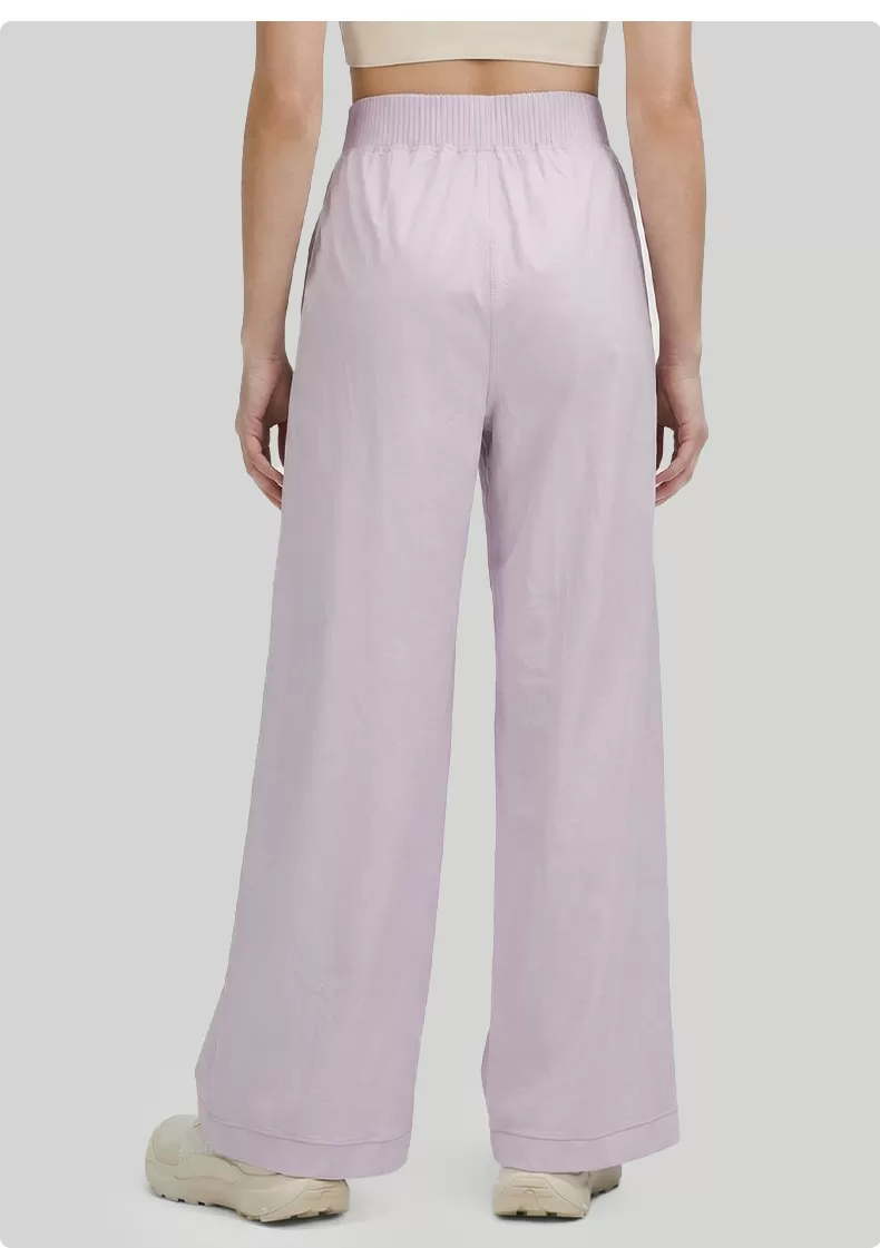 Pantalones de yoga de cintura alta para mujer, de pierna ancha, para actividades al aire libre, pilates y gimnasio, FGBDWL116130