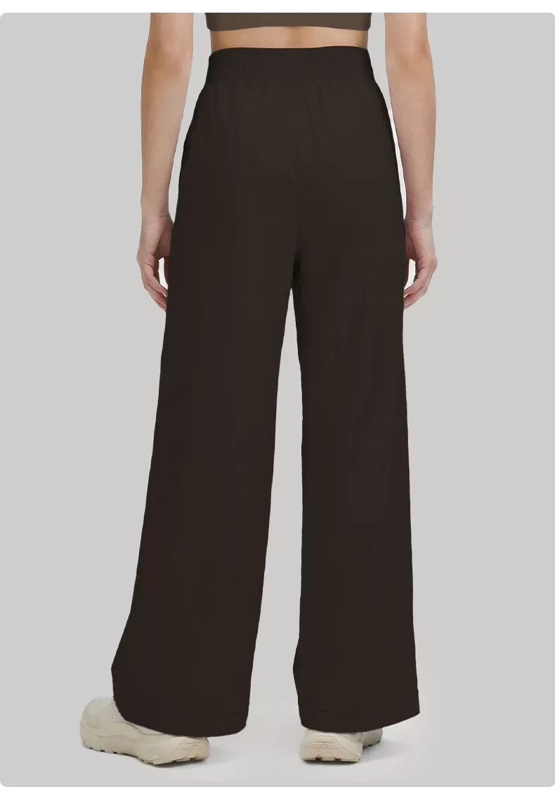 Pantalones de yoga de cintura alta para mujer, de pierna ancha, para actividades al aire libre, pilates y gimnasio, FGBDWL116130