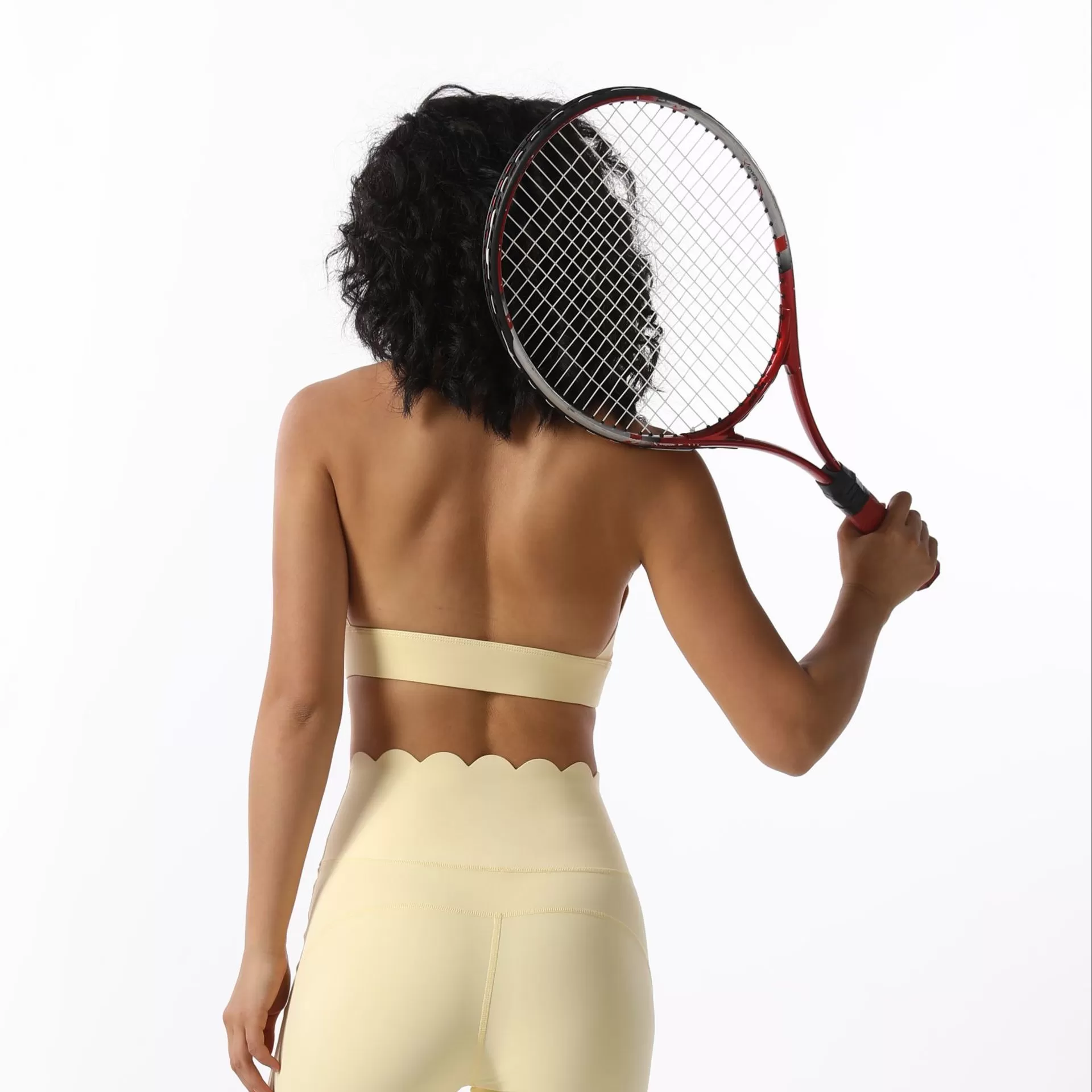 Conjunto deportivo de 3 piezas para mujer, sin espalda, transpirable y de alta elasticidad, para yoga, FGB8803