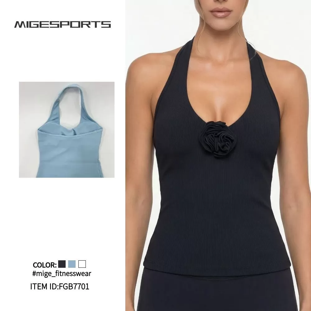 Conjunto de yoga para mujer, ropa deportiva cómoda para gimnasio, FGB7701