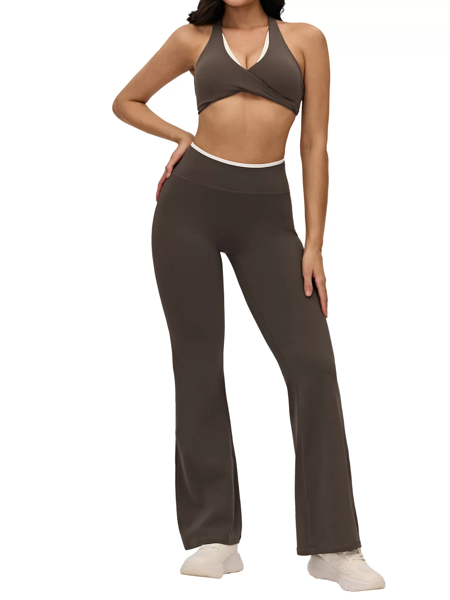 Conjuntos de 4 piezas de ropa deportiva, trajes de yoga, conjunto de chándal de entrenamiento, conjuntos con logotipo personalizado, conjuntos de fitness para gimnasio y entrenamiento al aire libre FGBDWB516190+516187+516188+516189