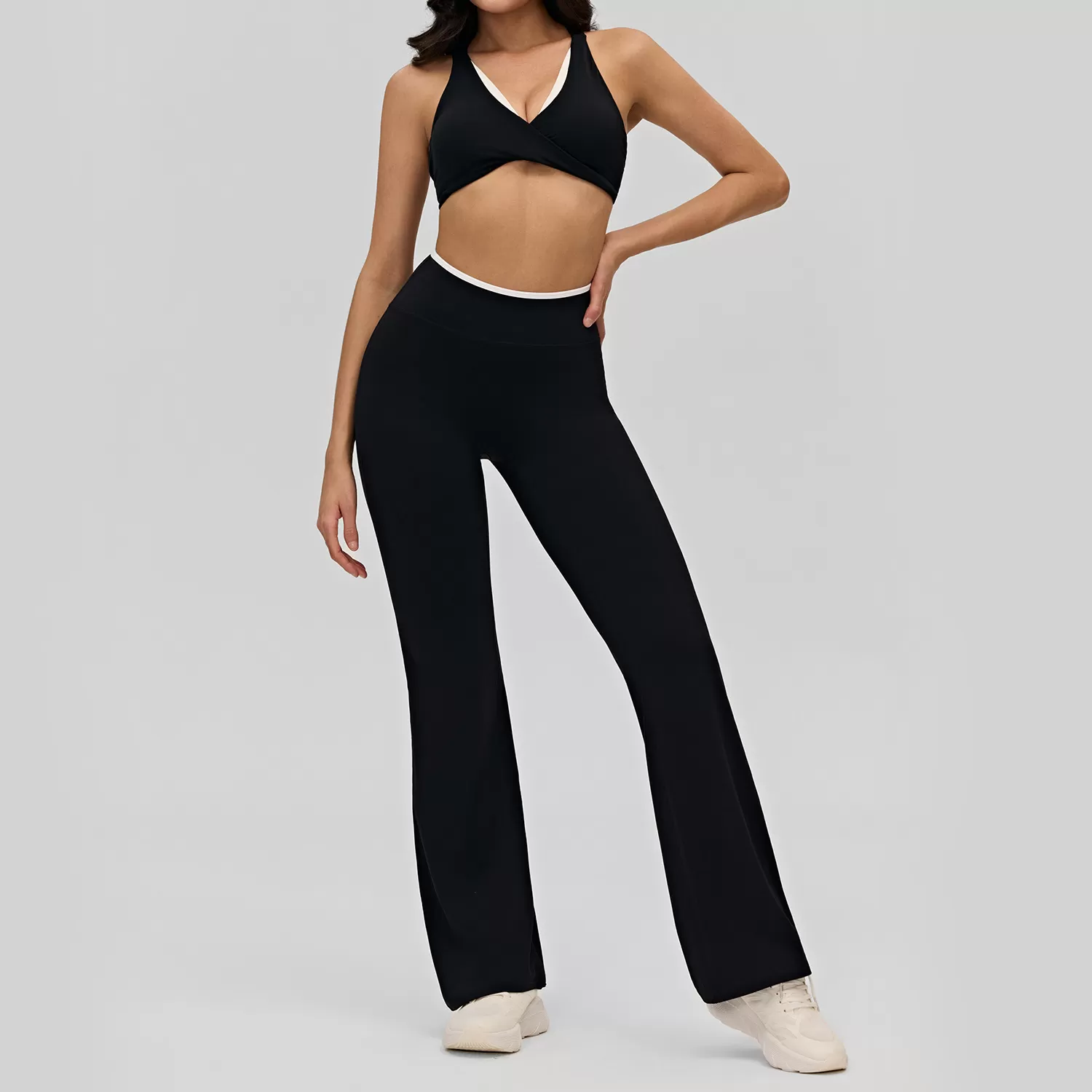 Sujetador y pantalón negros