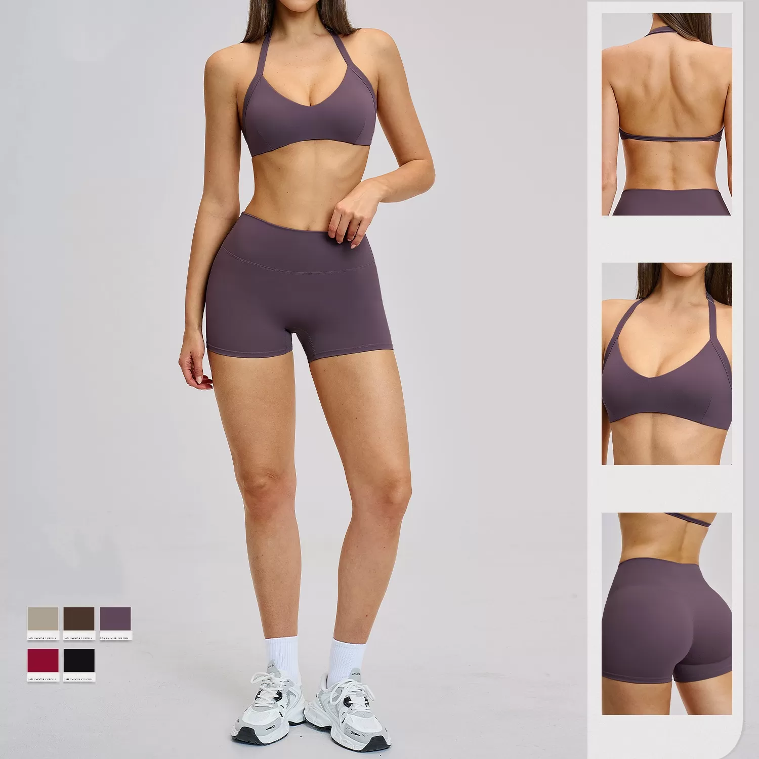 Conjuntos deportivos de 2 piezas para gimnasio y fitness, conjuntos de yoga para mujer FGBTZ4201