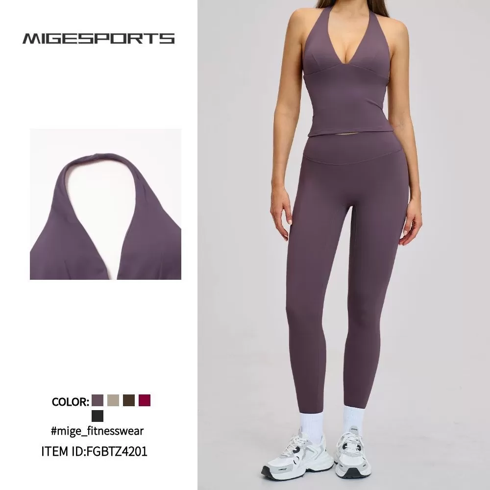 Conjunto de yoga para mujer, venta al por mayor, nuevo conjunto de yoga para mujer, FGBTZ4201