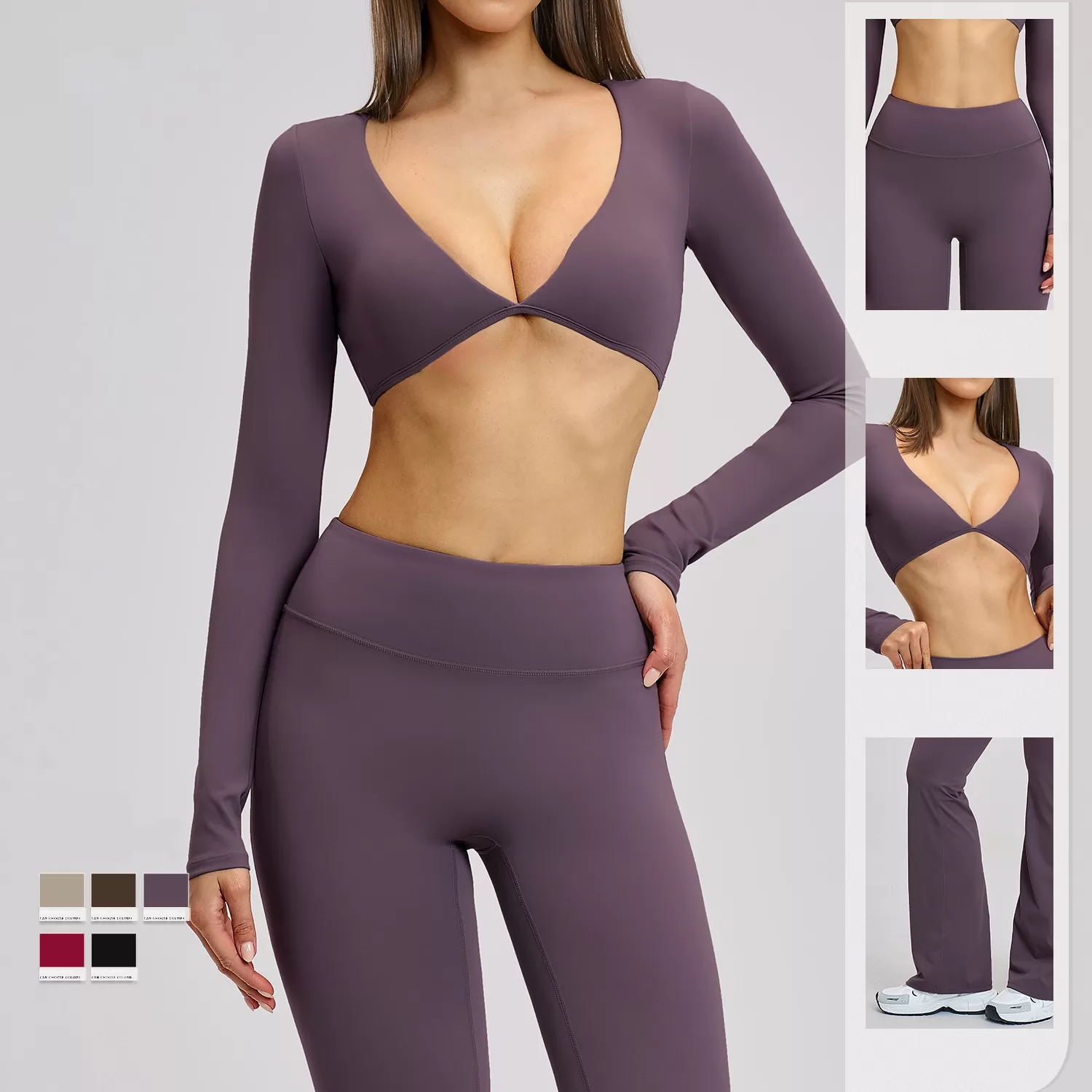 Conjunto de yoga para mujer, conjuntos de gimnasio, ropa deportiva para entrenamiento, conjunto de yoga cómodo para mujer FGBTZ4201