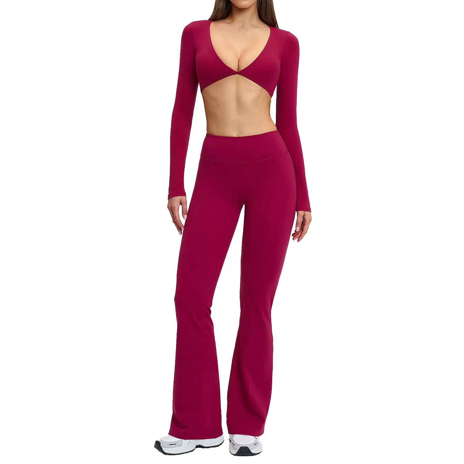 Conjunto de yoga para mujer, conjuntos de gimnasio, ropa deportiva para entrenamiento, conjunto de yoga cómodo para mujer FGBTZ4201