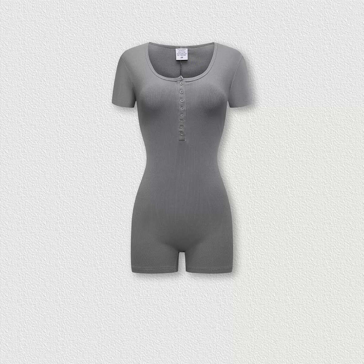 Mono deportivo de baile y fitness de alta elasticidad para mujer, nuevo mono corto ajustado de color liso FGBN2732