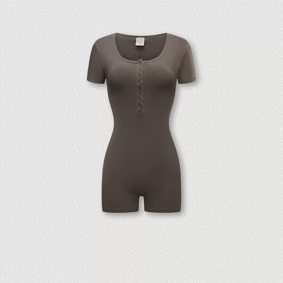 Mono deportivo de baile y fitness de alta elasticidad para mujer, nuevo mono corto ajustado de color liso FGBN2732