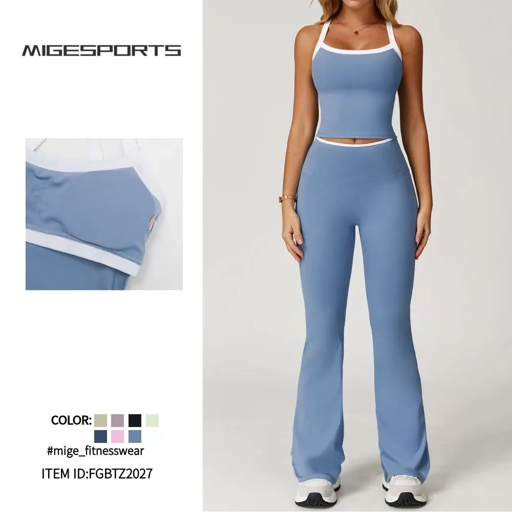 Conjunto de yoga para mujer, 4 piezas, alta calidad, logotipo personalizado, gimnasio, fitness, transpirable, conjunto de yoga para mujer, rápido, FGBTZ2027