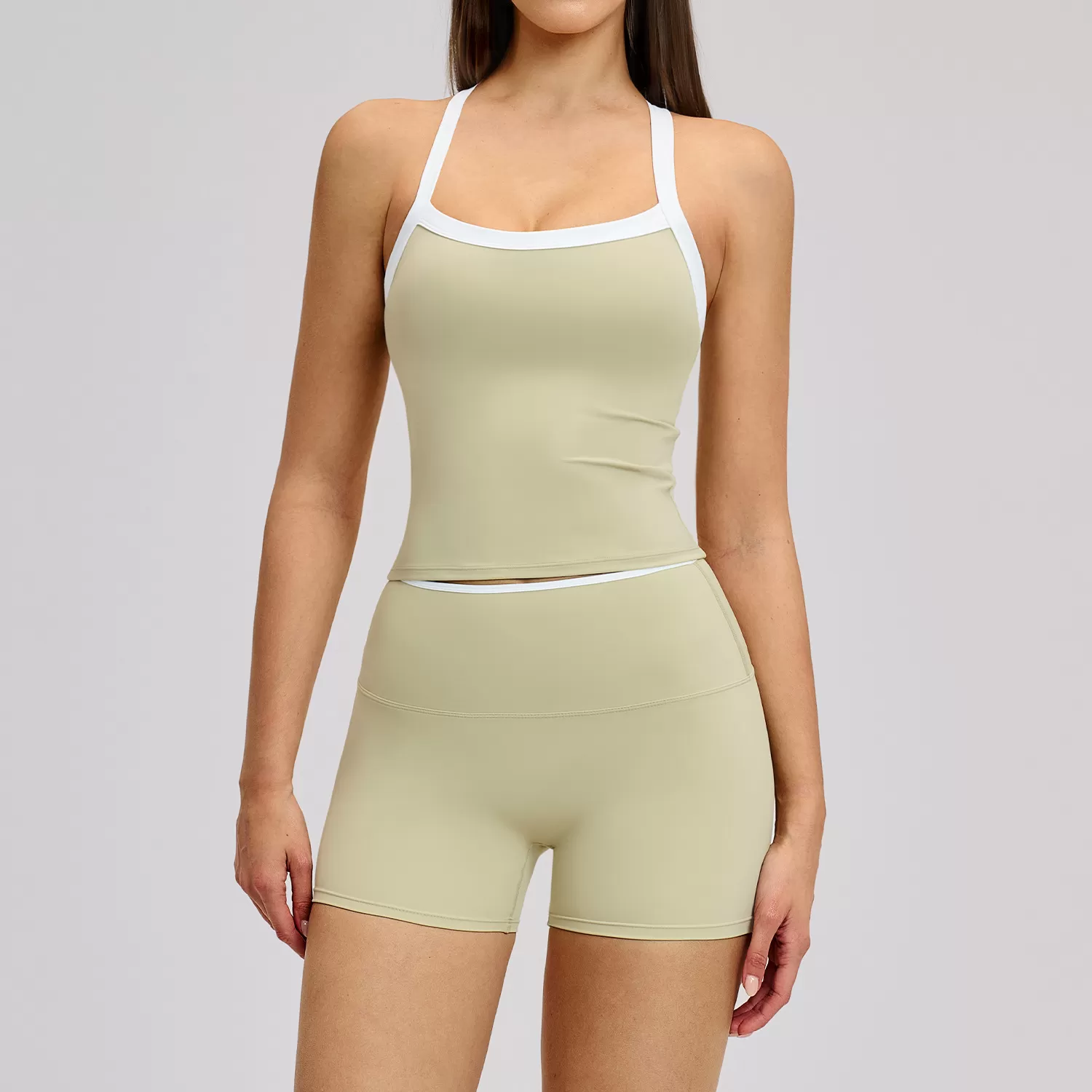 Conjunto de yoga para mujer, 4 piezas, alta calidad, logotipo personalizado, gimnasio, fitness, transpirable, conjunto de yoga para mujer, rápido, FGBTZ2027