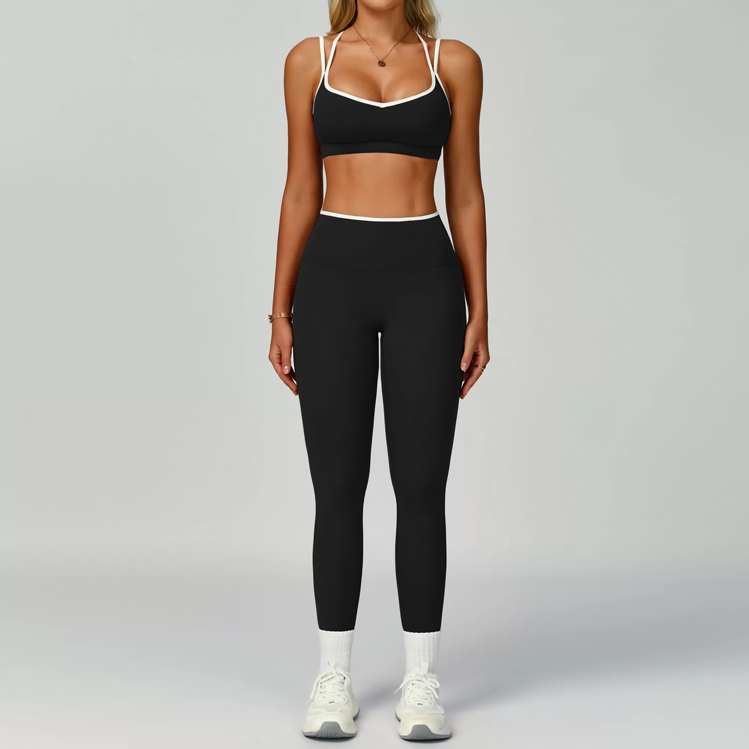 Sujetador negro + leggings