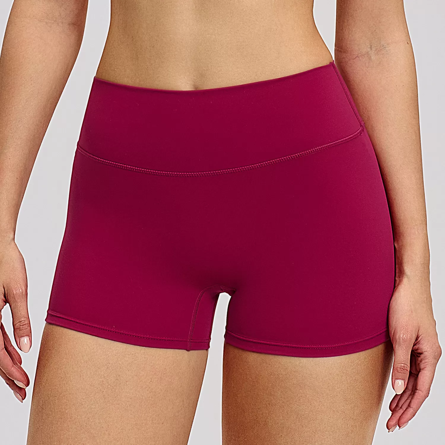 Pantalones cortos de yoga elásticos, transpirables y de secado rápido para mujer, venta al por mayor, FGCDK8519