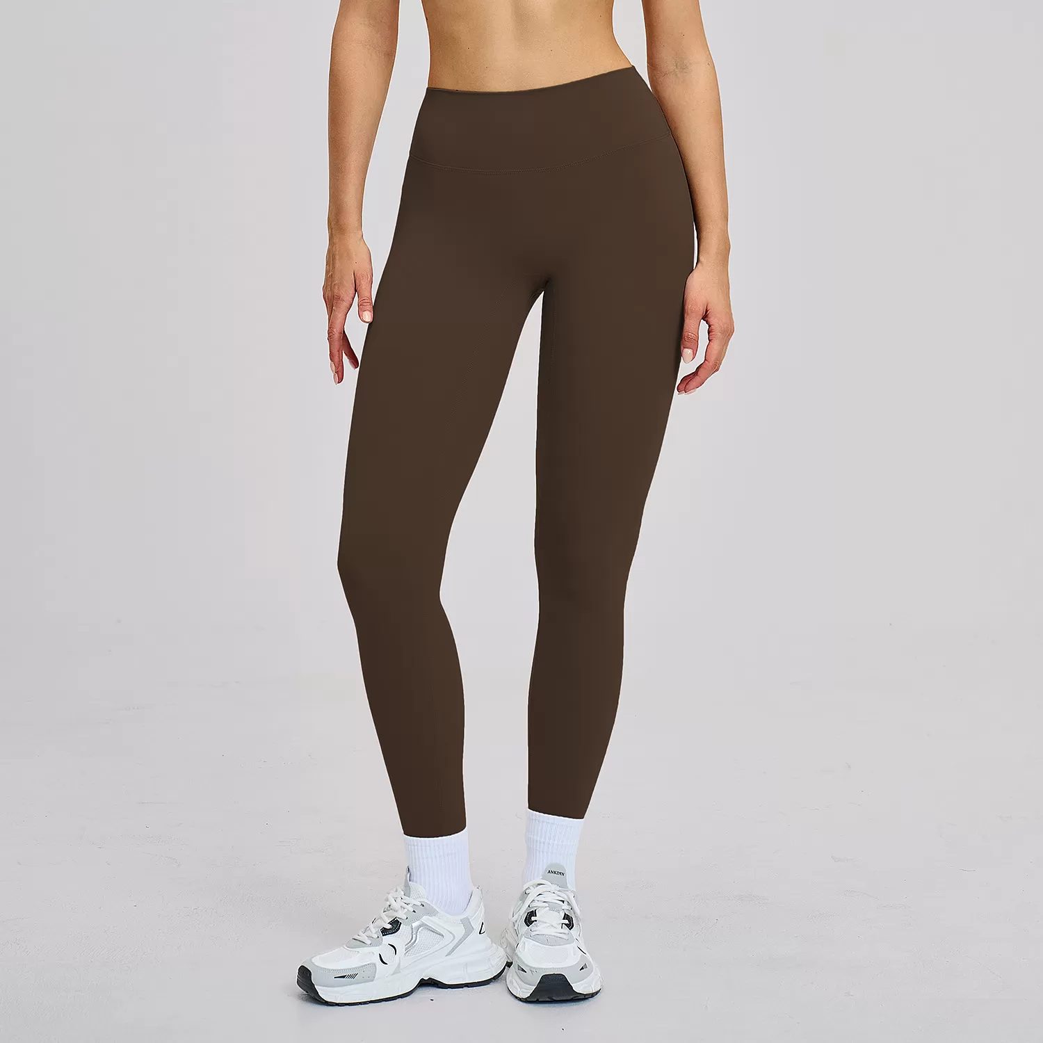 Leggings de yoga para mujer, de nailon y licra, de alta calidad, personalizados, con cintura alta, elásticos en 4 direcciones y control de abdomen, FGCCK8519