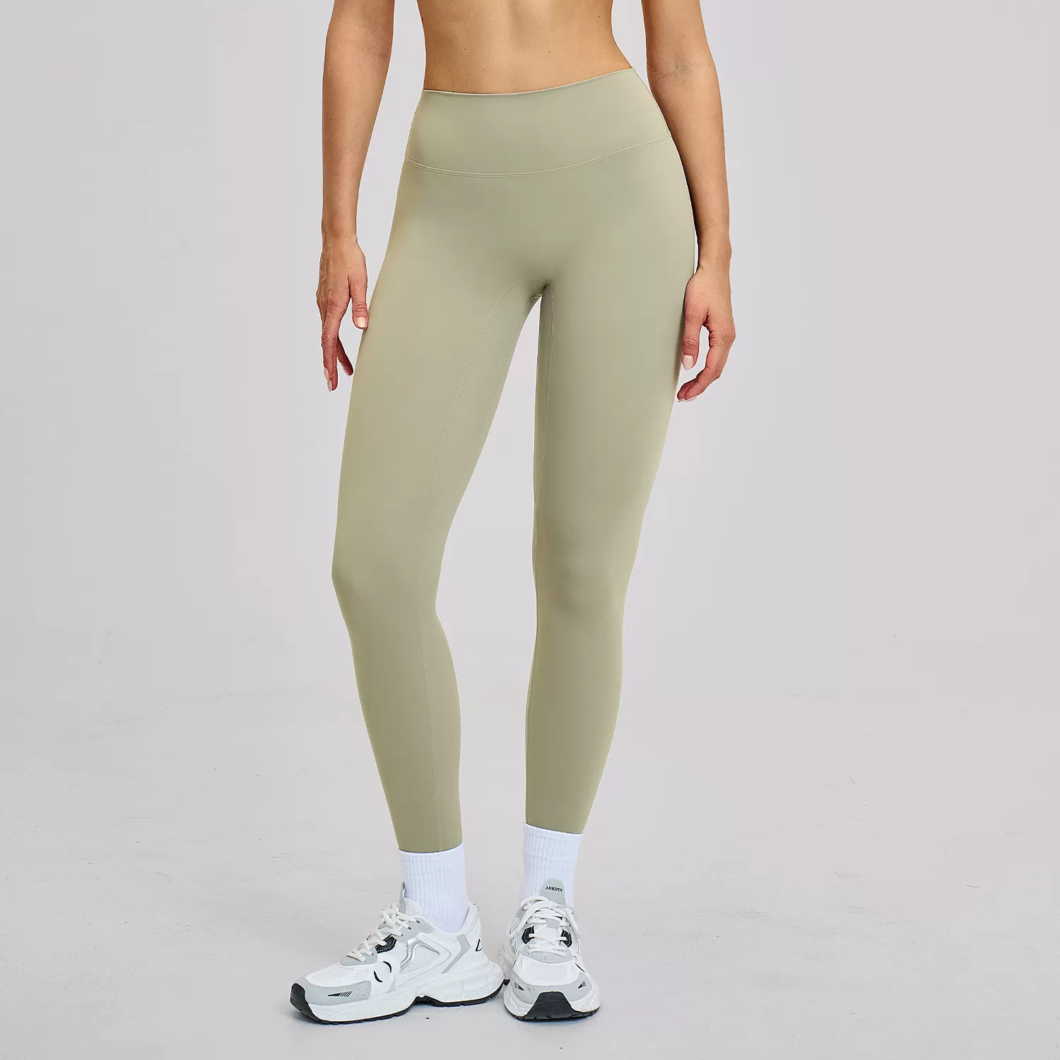 Leggings de yoga para mujer, de nailon y licra, de alta calidad, personalizados, con cintura alta, elásticos en 4 direcciones y control de abdomen, FGCCK8519