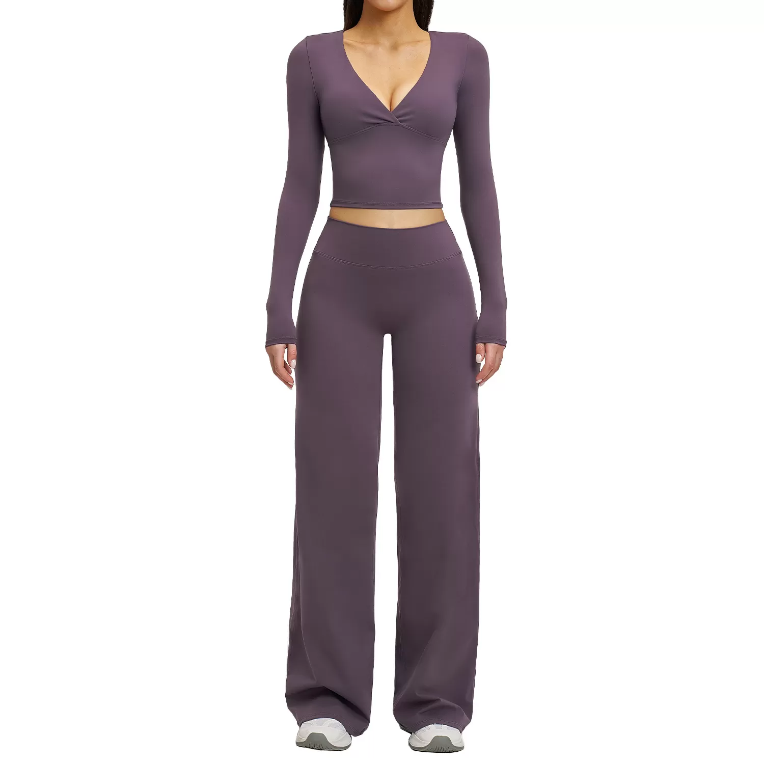 Conjunto deportivo de manga larga para mujer, traje de fitness, ropa deportiva para entrenamiento, chándal, conjunto deportivo, ropa de gimnasio FGBTZ4520