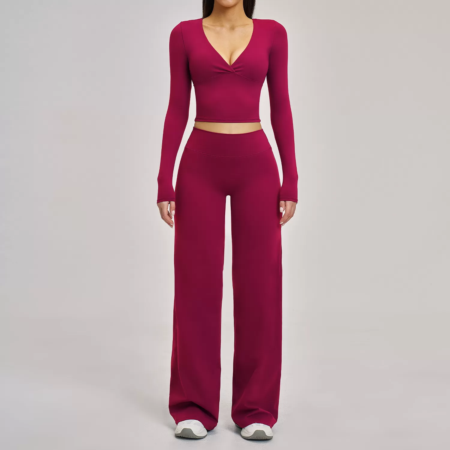 Conjunto deportivo de manga larga para mujer, traje de fitness, ropa deportiva para entrenamiento, chándal, conjunto deportivo, ropa de gimnasio FGBTZ4520