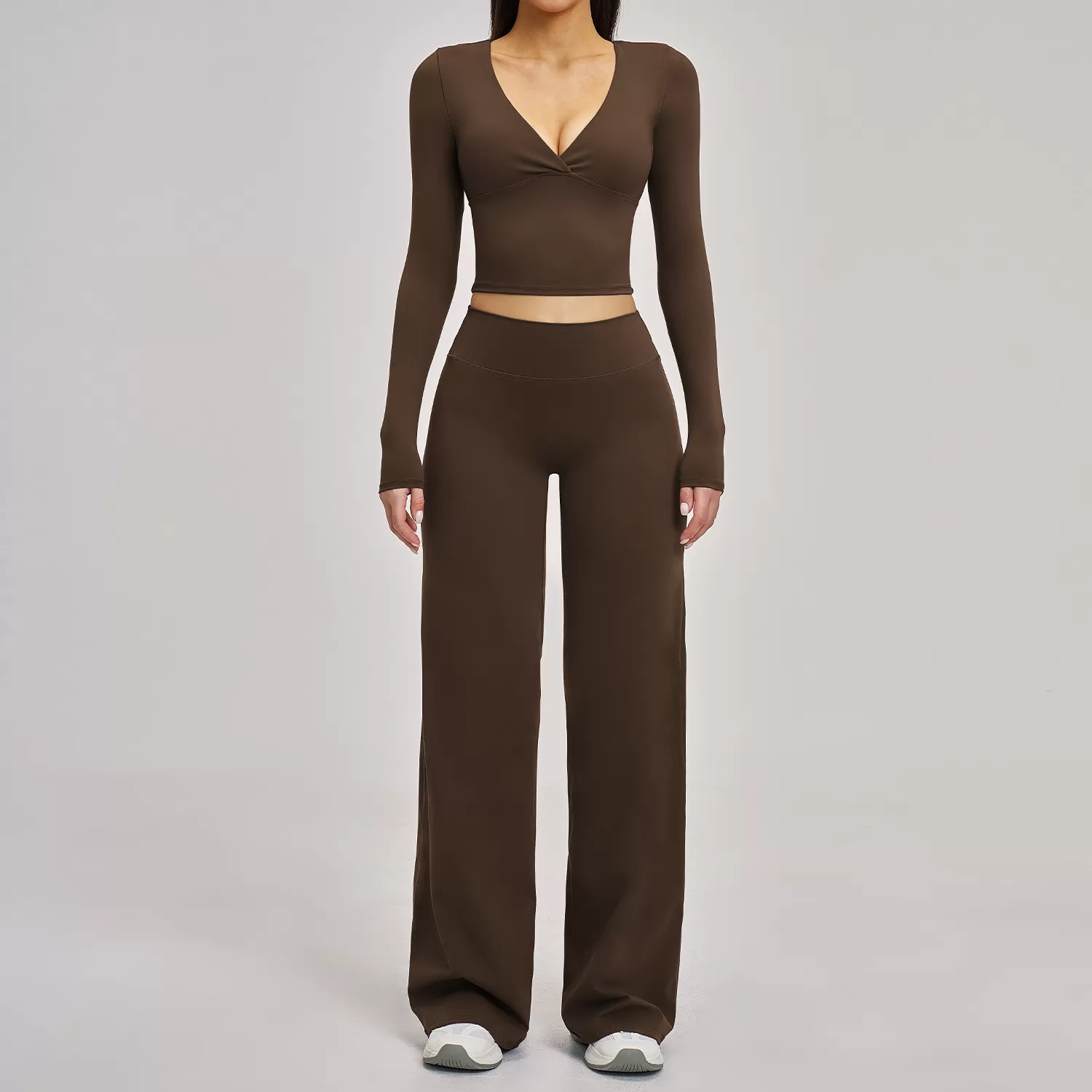 Conjunto deportivo de manga larga para mujer, traje de fitness, ropa deportiva para entrenamiento, chándal, conjunto deportivo, ropa de gimnasio FGBTZ4520