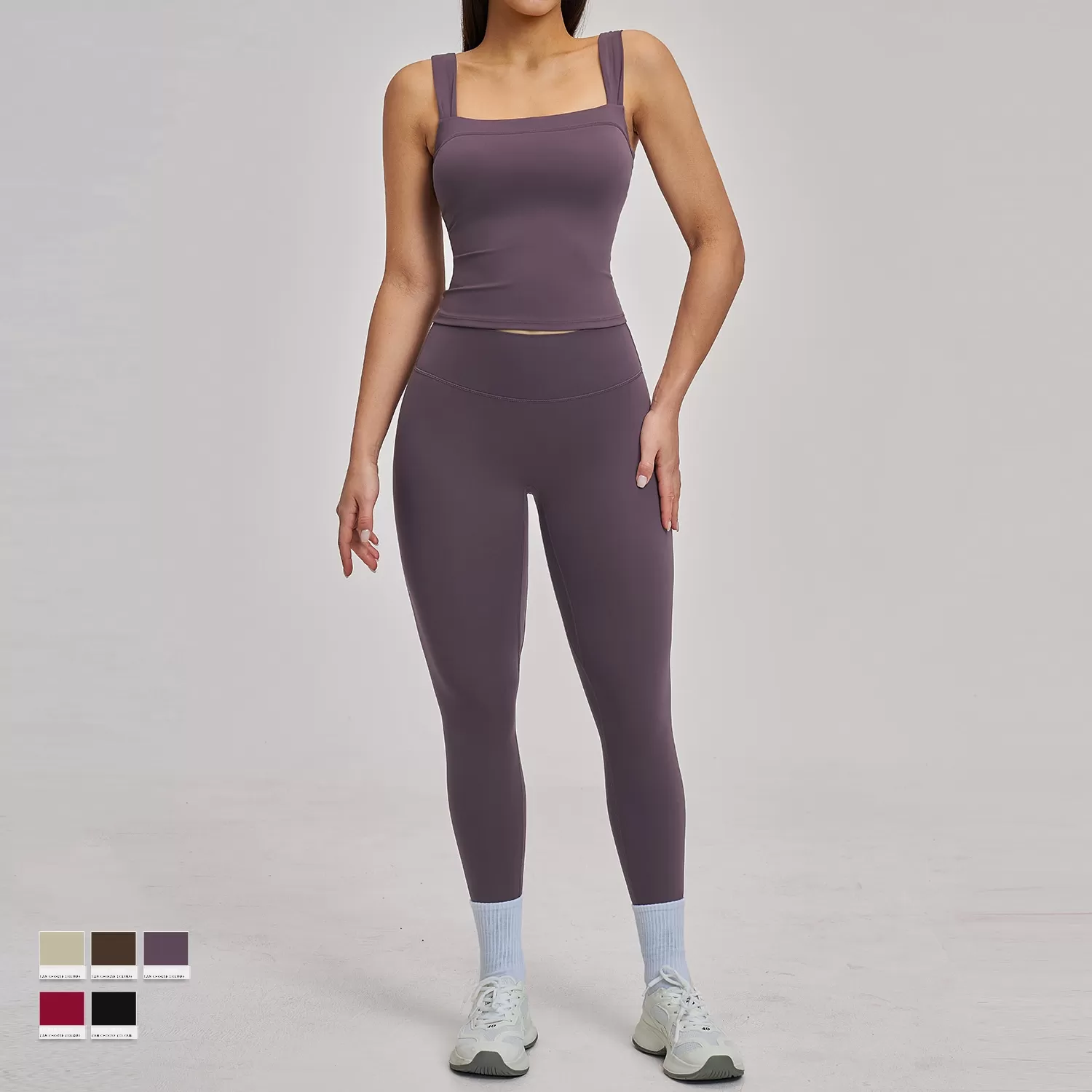 Conjuntos de ropa deportiva para mujer, ropa de fitness y gimnasio, leggings de alta elasticidad, conjuntos de yoga FGBTZ4520