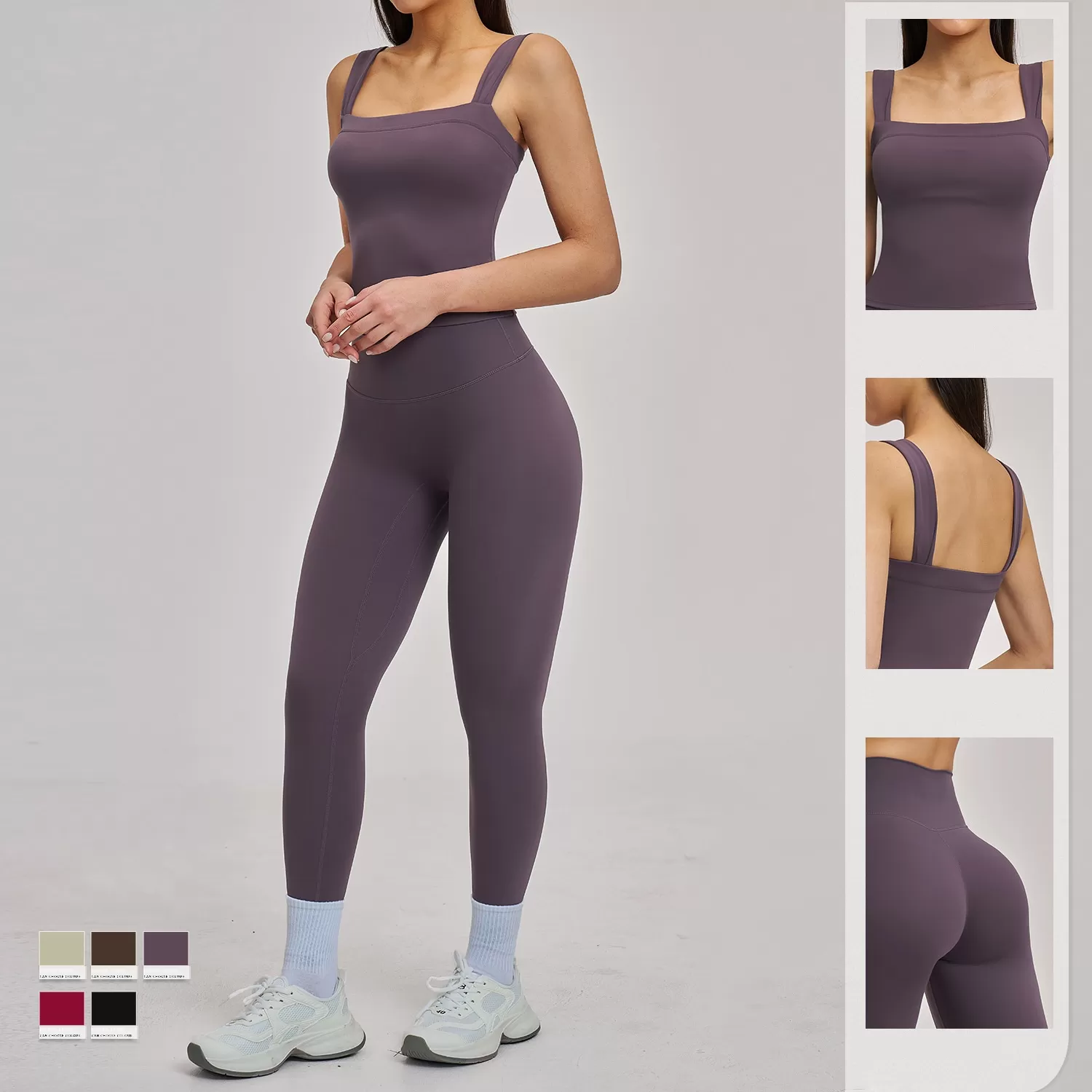 Conjuntos de ropa deportiva para mujer, ropa de fitness y gimnasio, leggings de alta elasticidad, conjuntos de yoga FGBTZ4520
