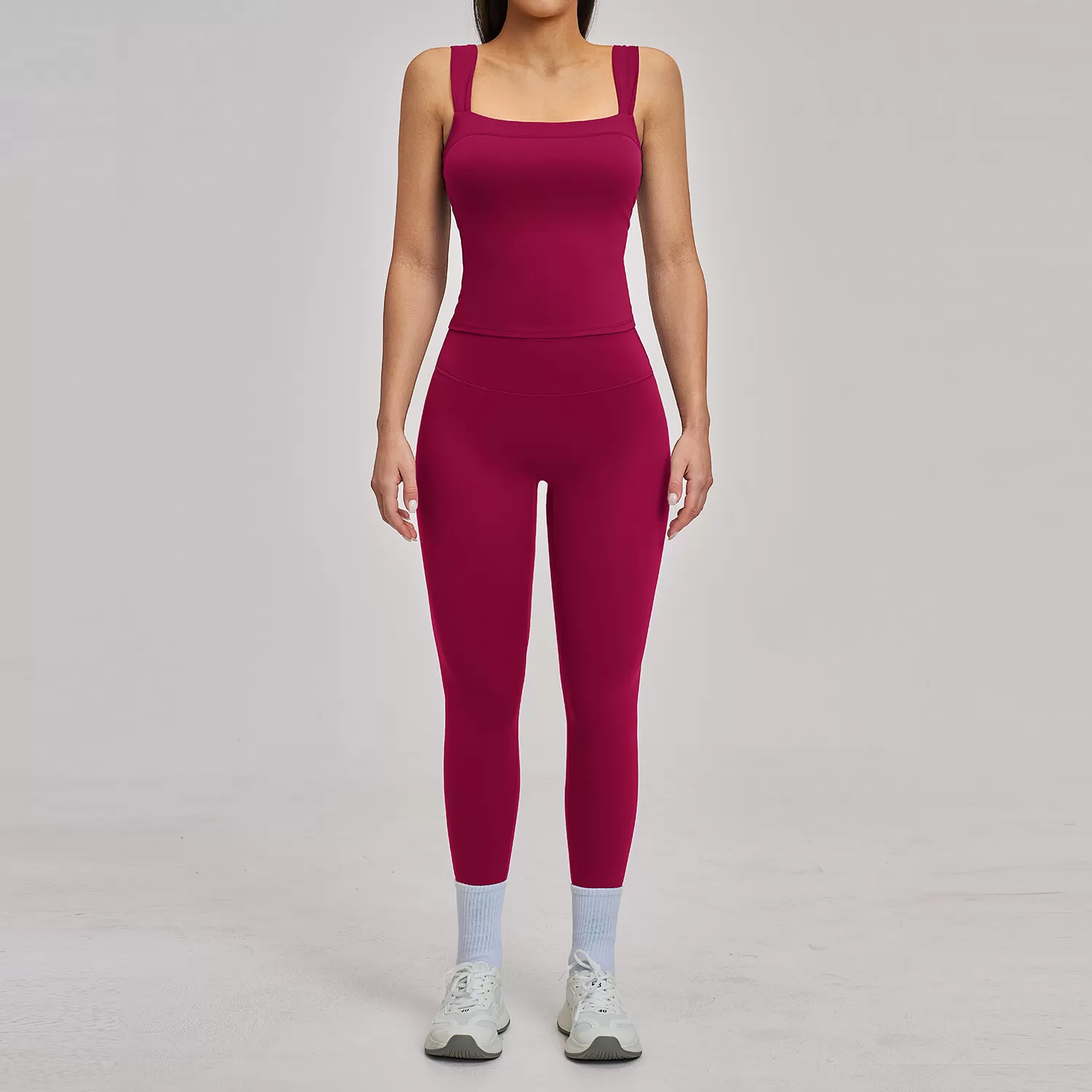 Conjuntos de ropa deportiva para mujer, ropa de fitness y gimnasio, leggings de alta elasticidad, conjuntos de yoga FGBTZ4520