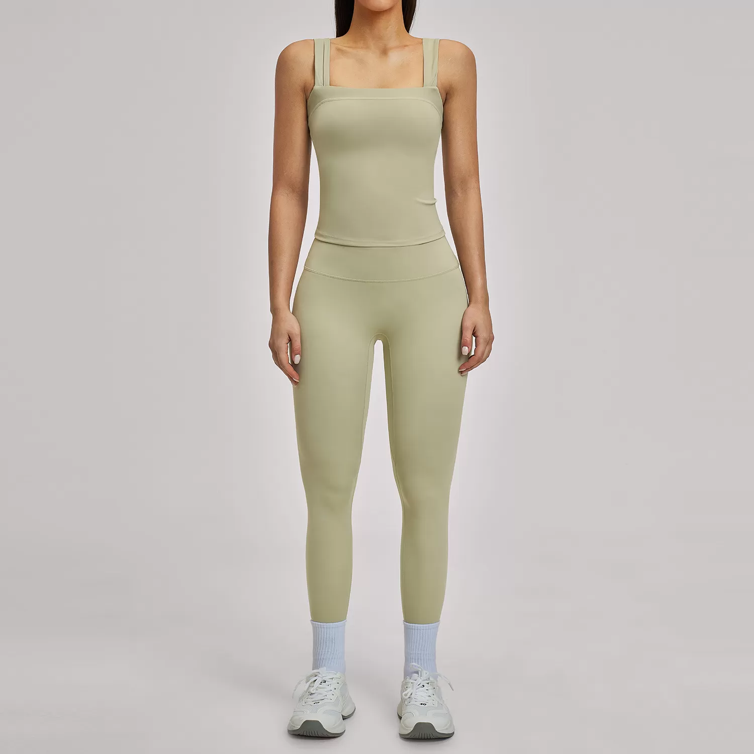 Conjuntos de ropa deportiva para mujer, ropa de fitness y gimnasio, leggings de alta elasticidad, conjuntos de yoga FGBTZ4520