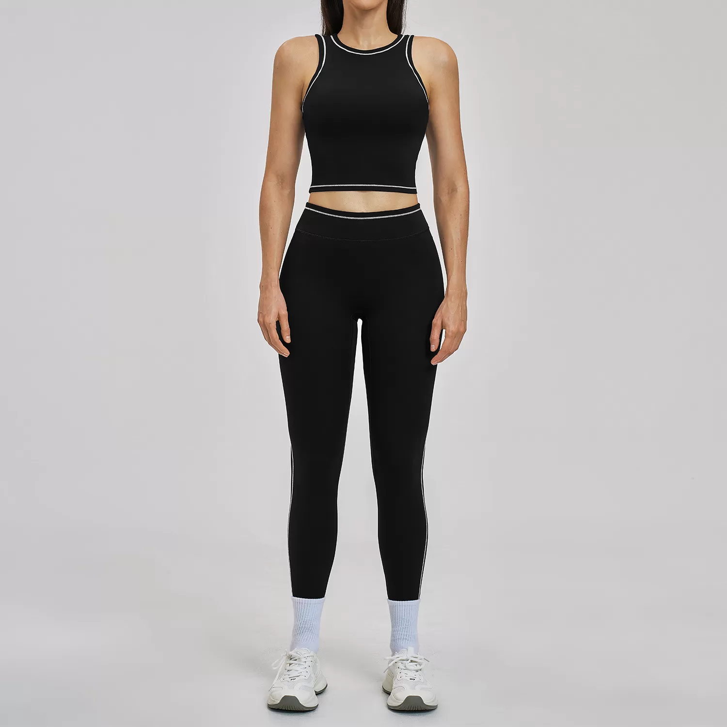 Conjuntos de fitness para mujer de secado rápido, sujetador de yoga con espalda descubierta, leggings de talle alto, conjuntos de gimnasio para mujer FGBTZ3562