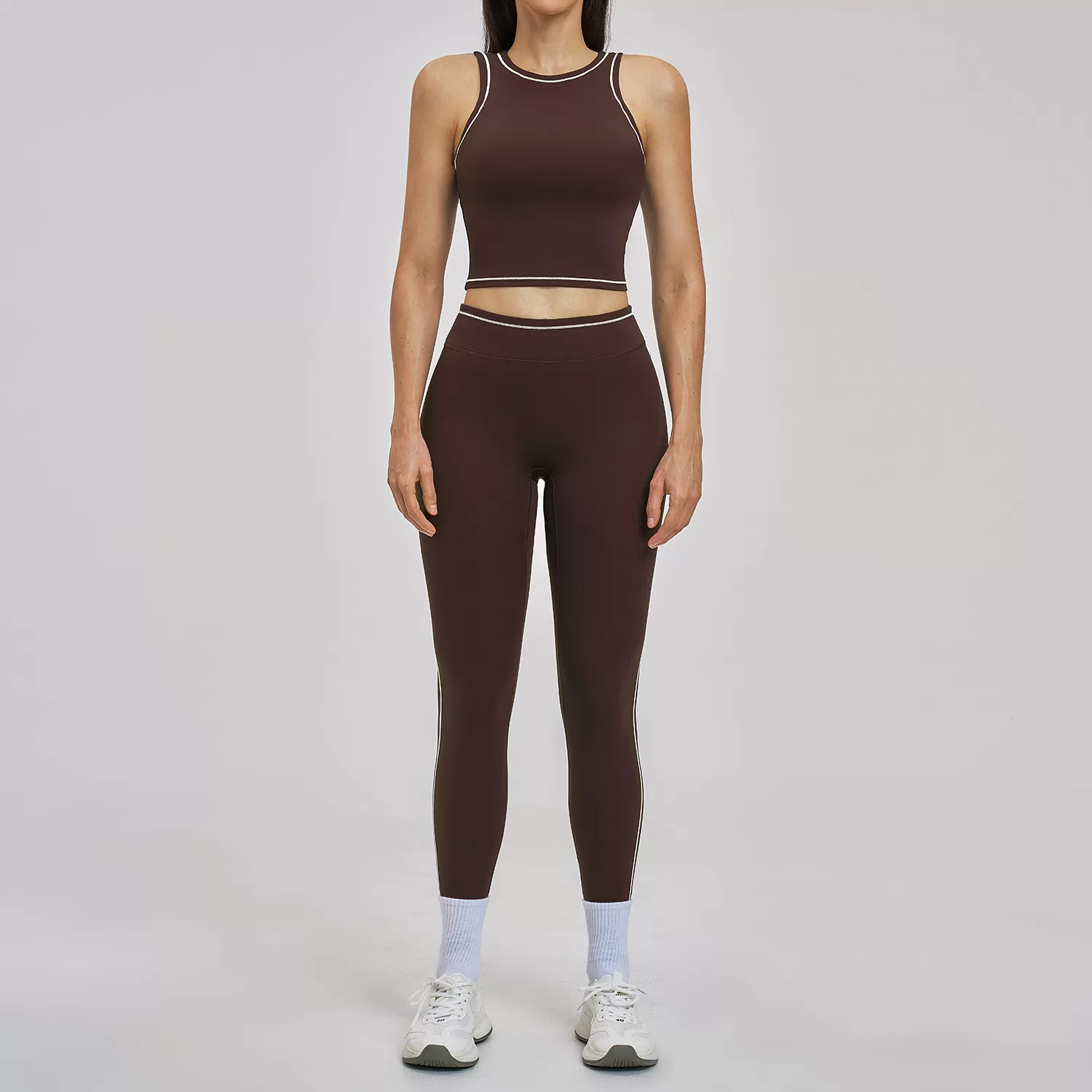 Conjuntos de fitness para mujer de secado rápido, sujetador de yoga con espalda descubierta, leggings de talle alto, conjuntos de gimnasio para mujer FGBTZ3562