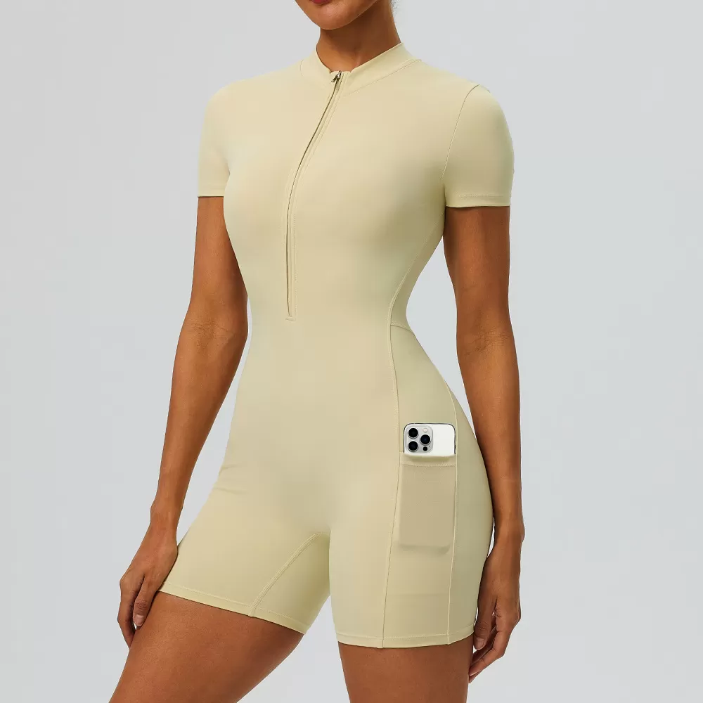 Mono de yoga de control abdominal, alta elasticidad, ropa de gimnasio para mujer, entrenamiento, levantamiento de glúteos, mono de yoga de 1 pieza FGB62202